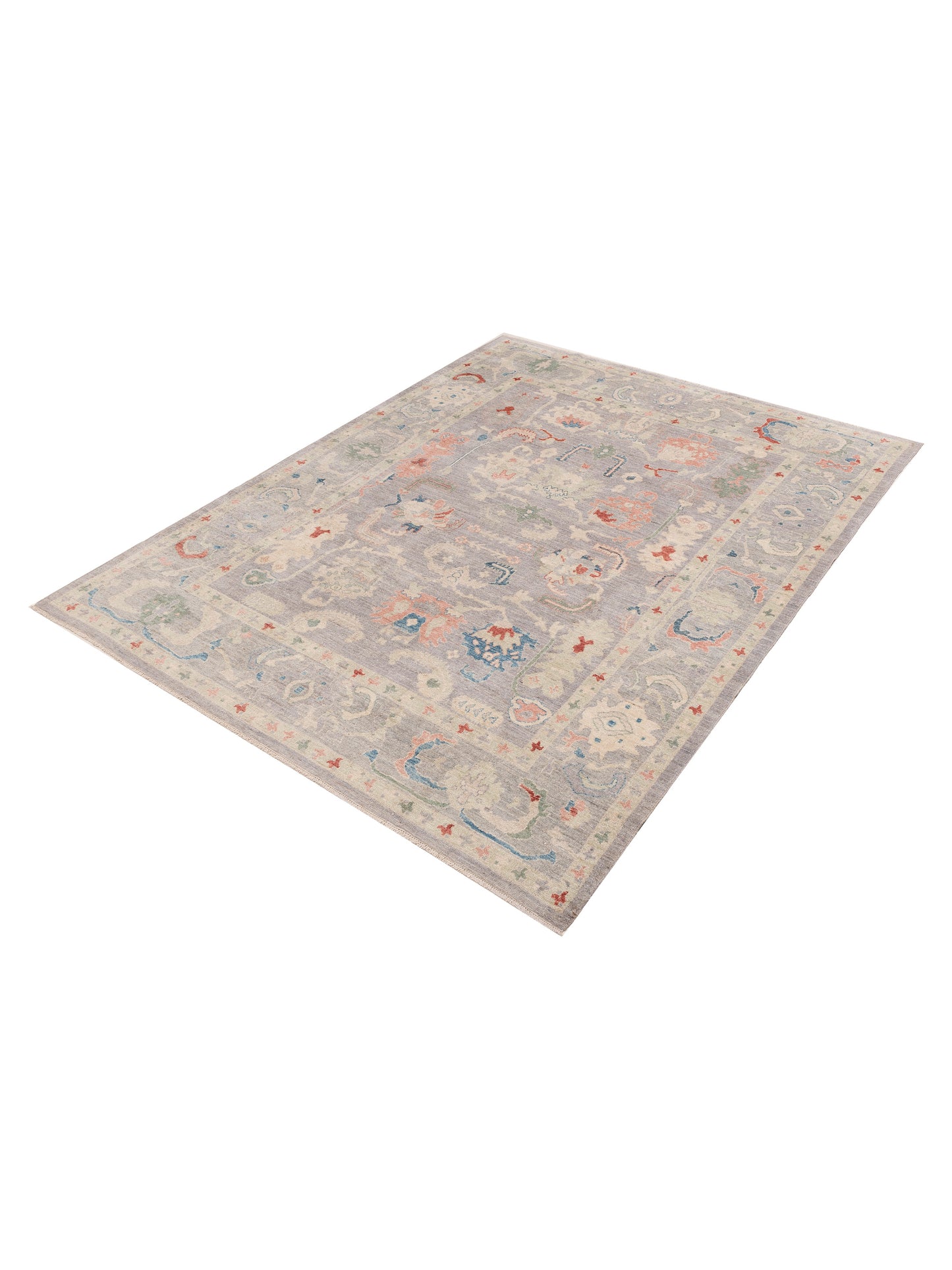 Pasha Anadol Oushak 154488 Gray Gray Traditional Hand Knotted Rug