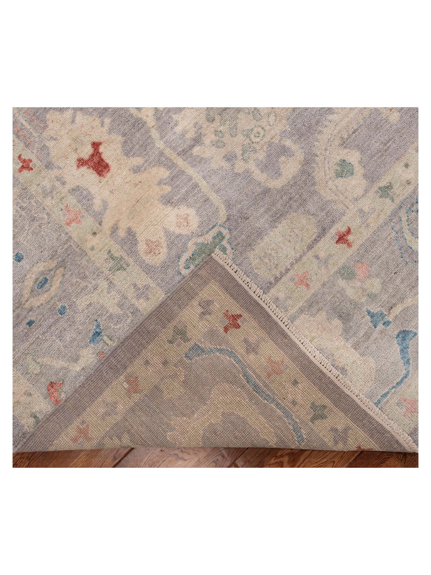 Pasha Anadol Oushak 154488 Gray Gray Traditional Hand Knotted Rug