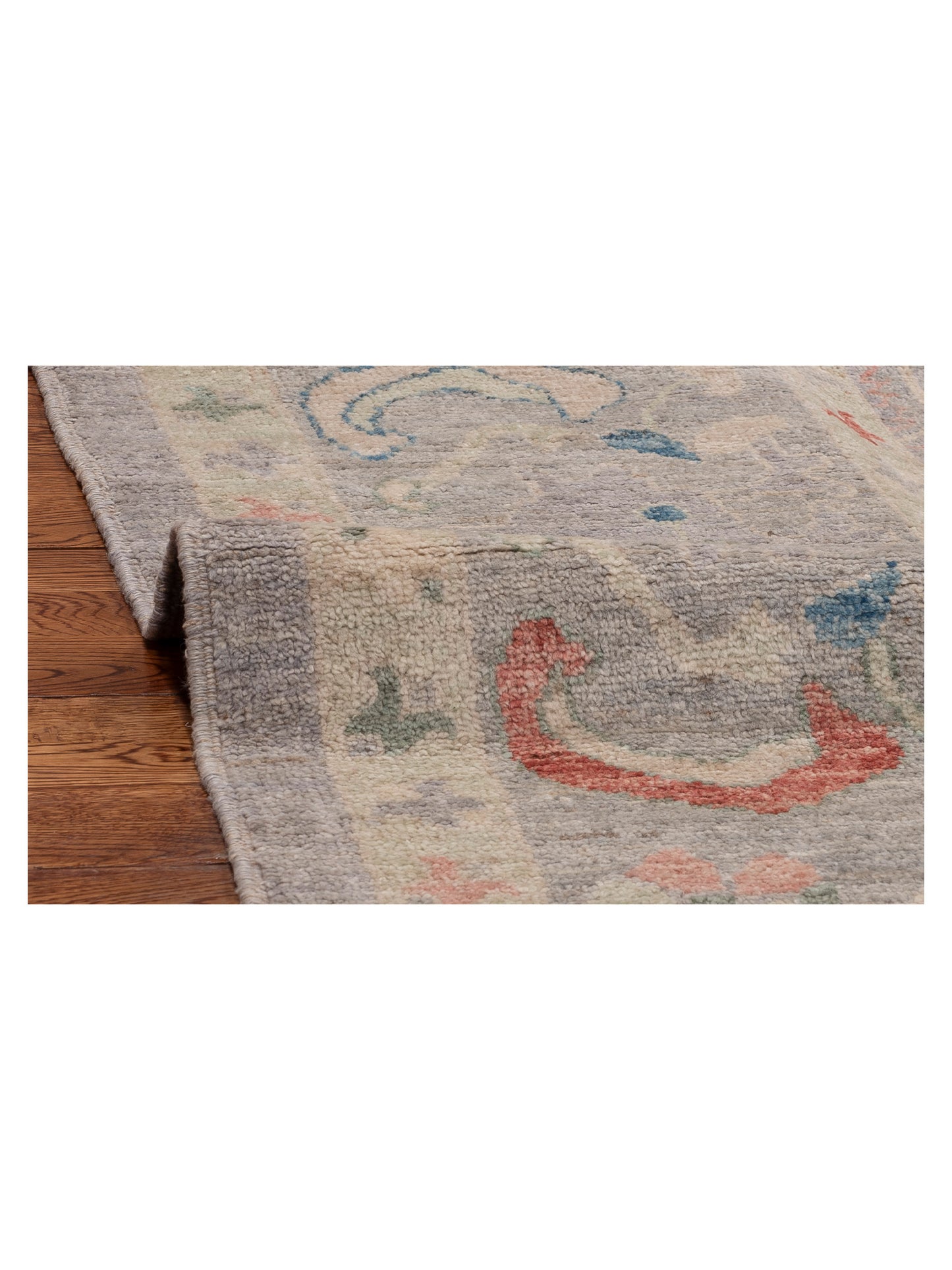 Pasha Anadol Oushak 154488 Gray Gray Traditional Hand Knotted Rug