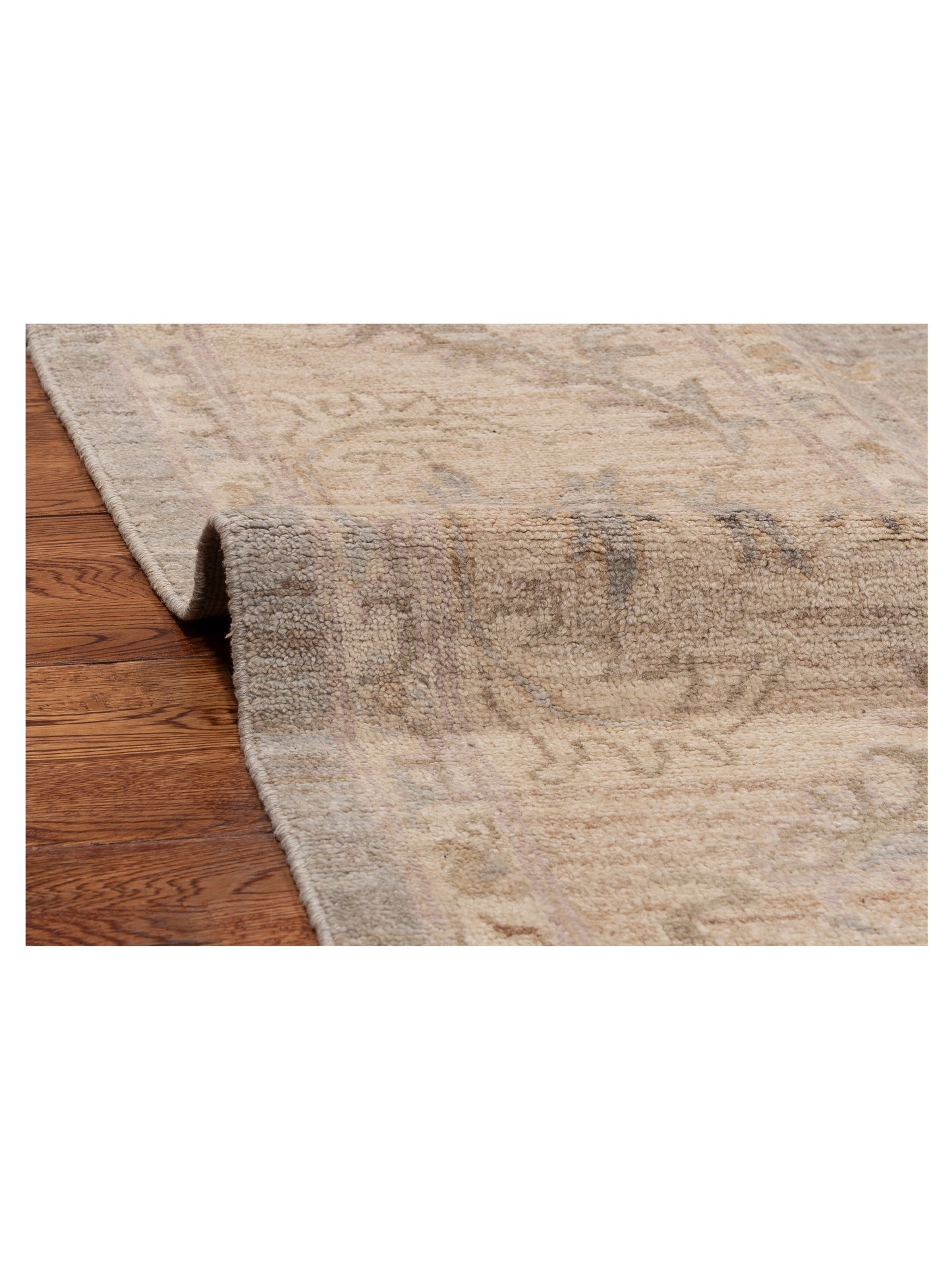 Anadol Oushak 154491 Gray Beige 8.9x11.7 Hand Knotted Rug