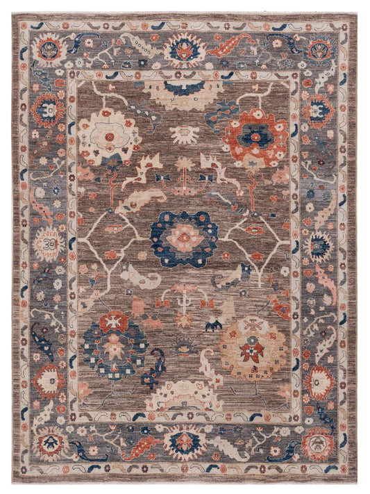 Pasha Anadol Oushak  Brown Gray Traditional