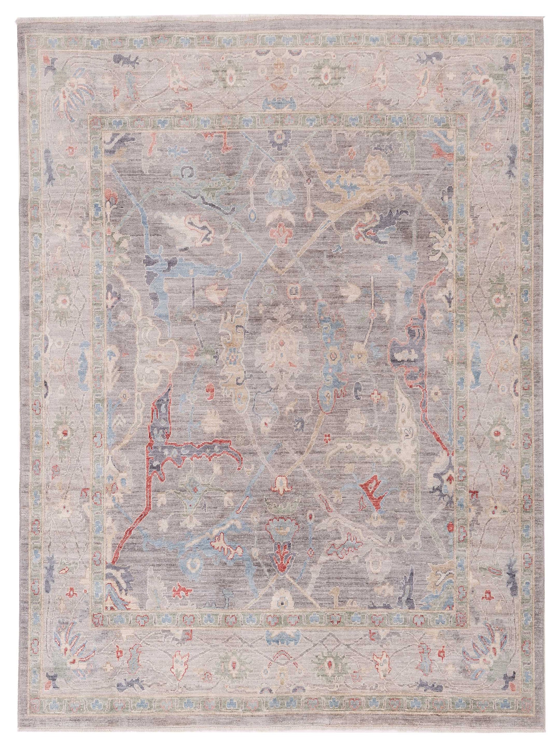 Pasha Anadol Oushak  Gray Light Gray Traditional