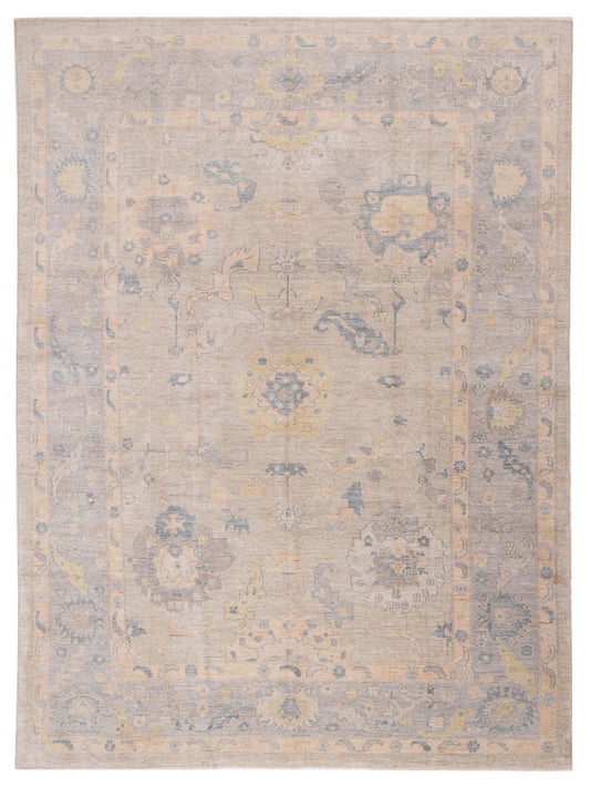 Pasha Anadol Oushak  Light Blue Light Gray Traditional