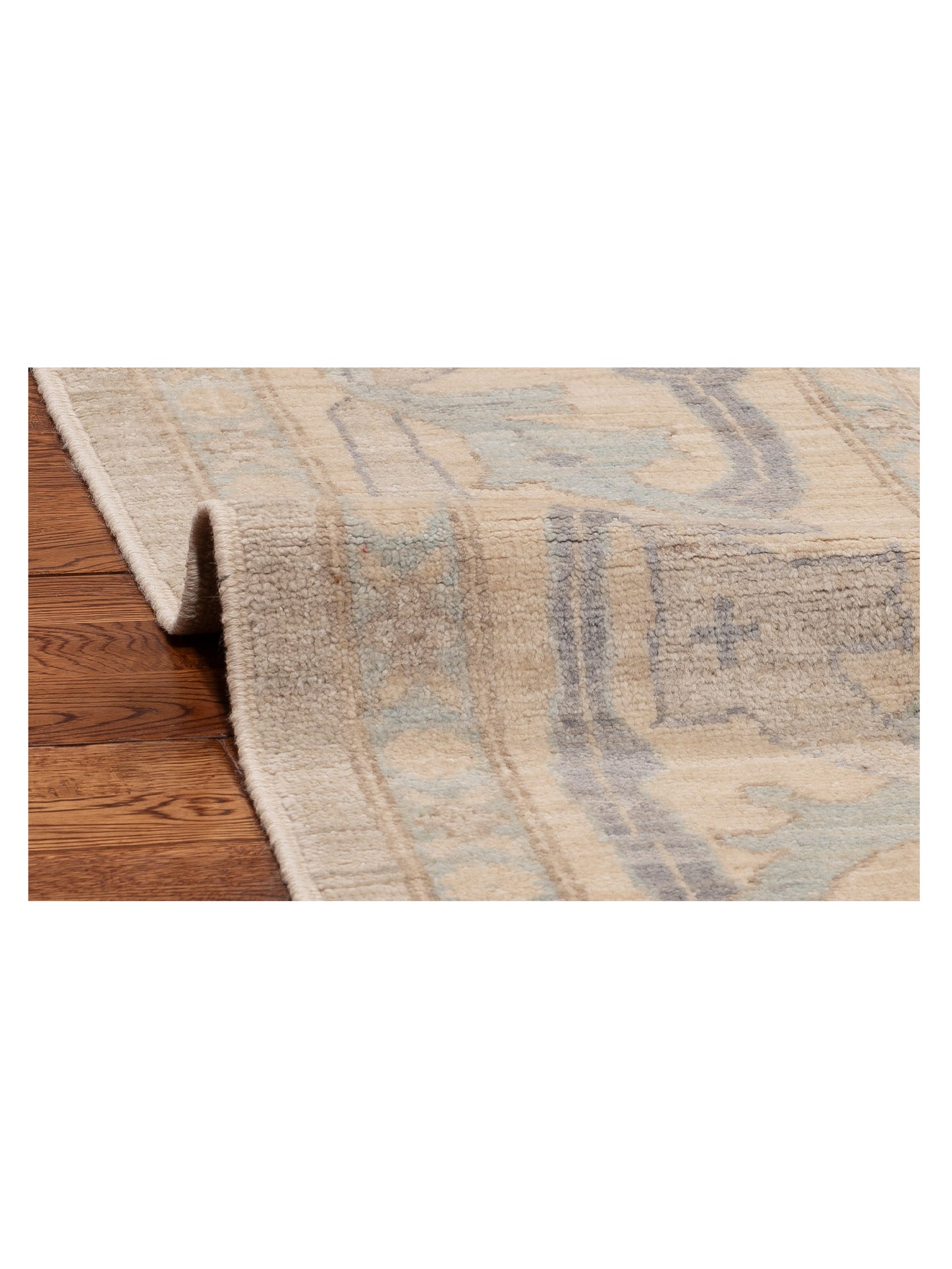 Anadol Oushak 154499 Gray Beige 9.2x12.6 Hand Knotted Rug
