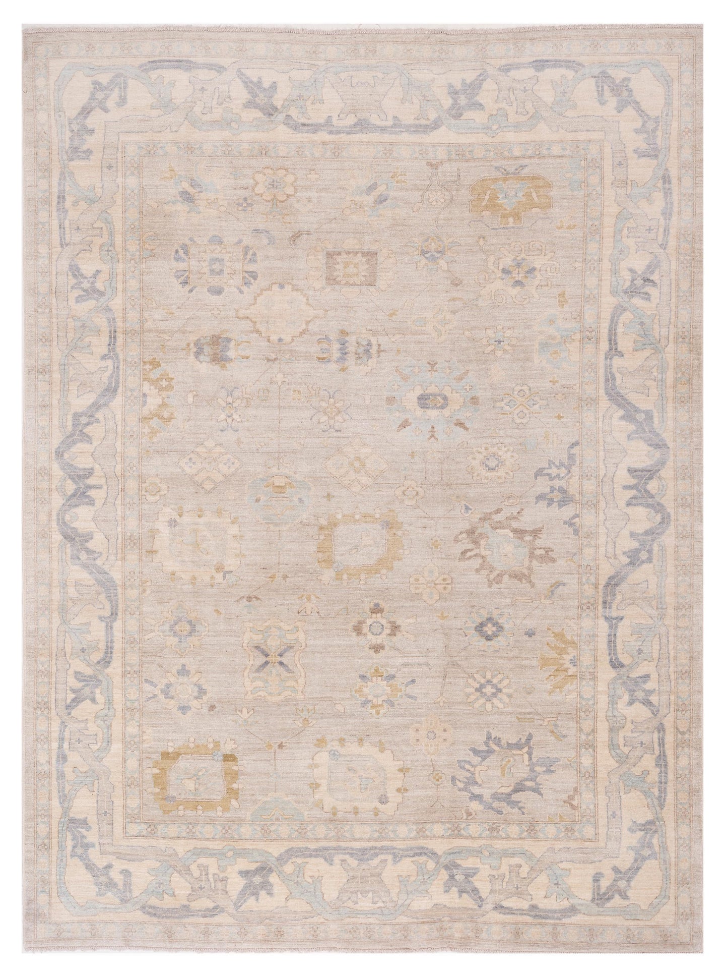 Pasha Anadol Oushak  Gray Beige Traditional