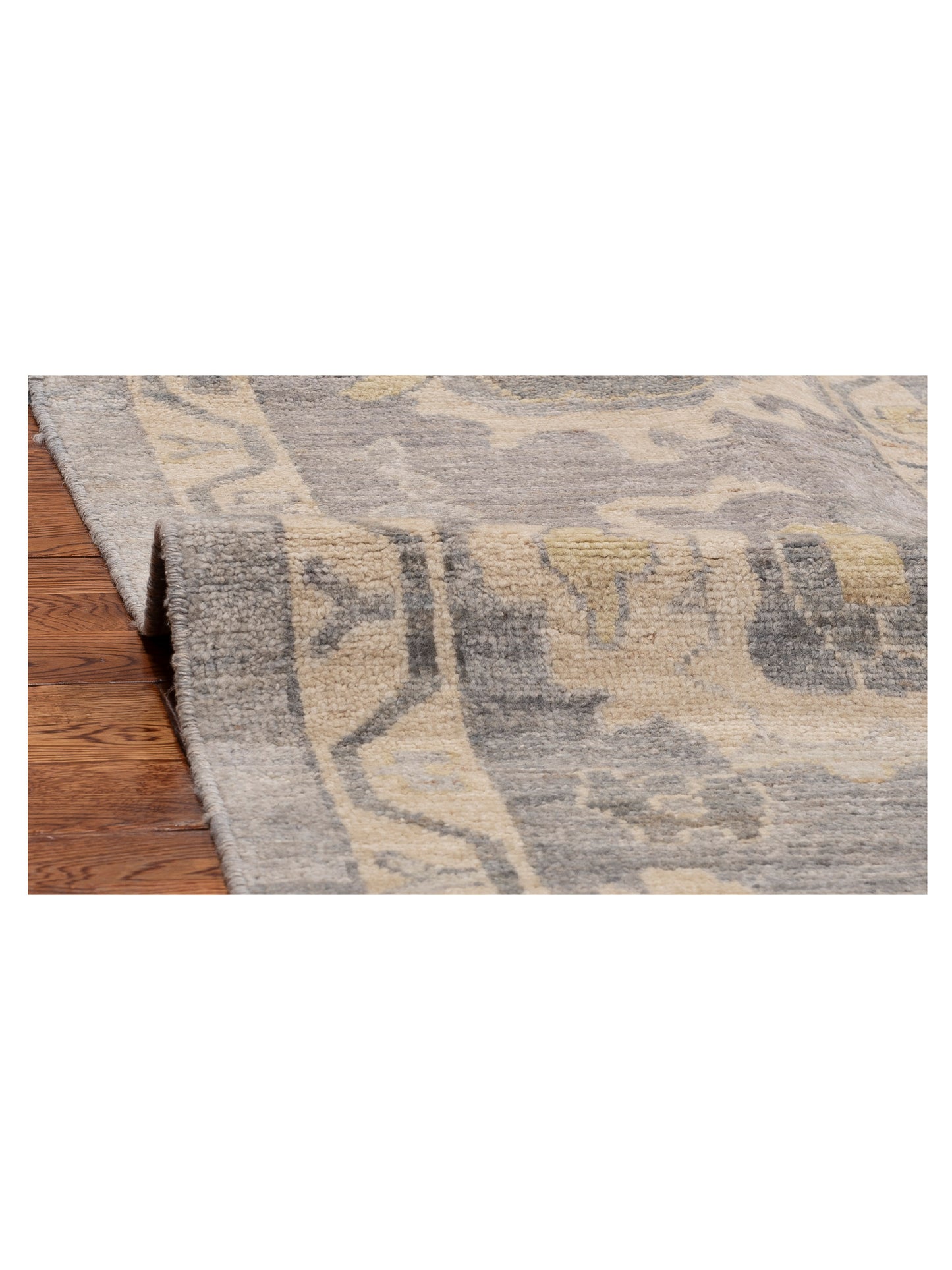 Anadol Oushak 154501 Gray Gray 10.2x13.8 Hand Knotted Rug