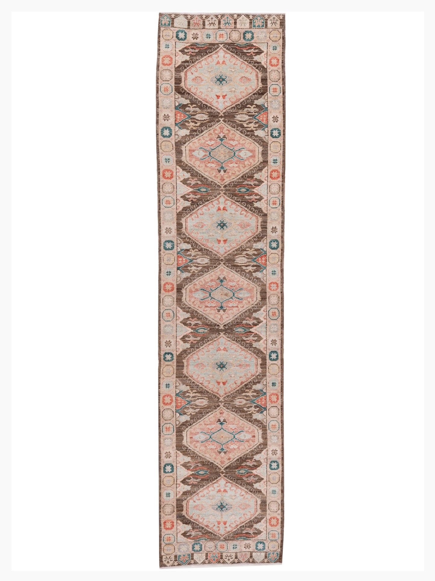 Pasha Anadol Oushak  Brown Beige Traditional