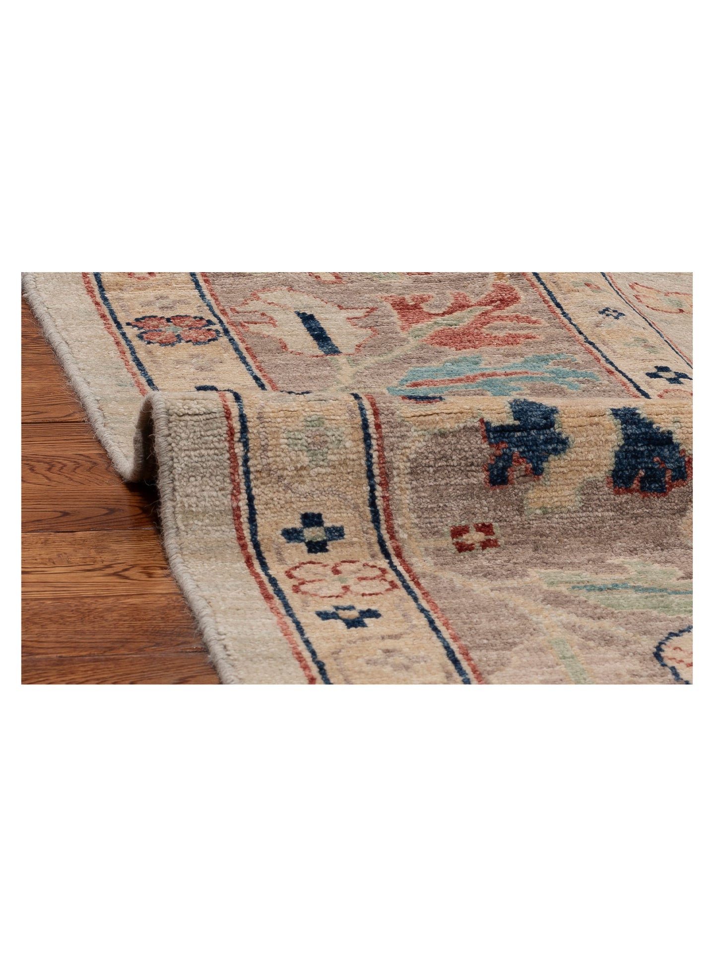 Anadol Oushak 154504 Gray Gray 9.2x11.8 Hand Knotted Rug