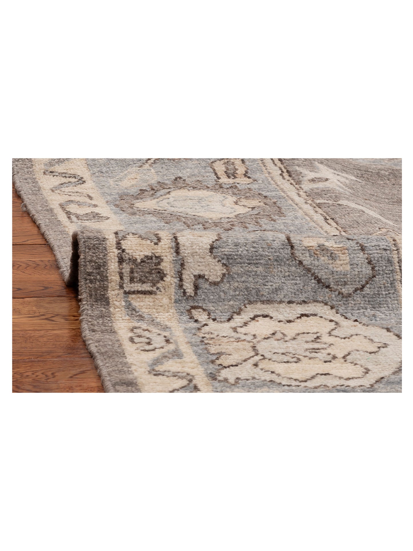 Anadol Oushak 154510 Gray Blue 8.4x9.9 Hand Knotted Rug