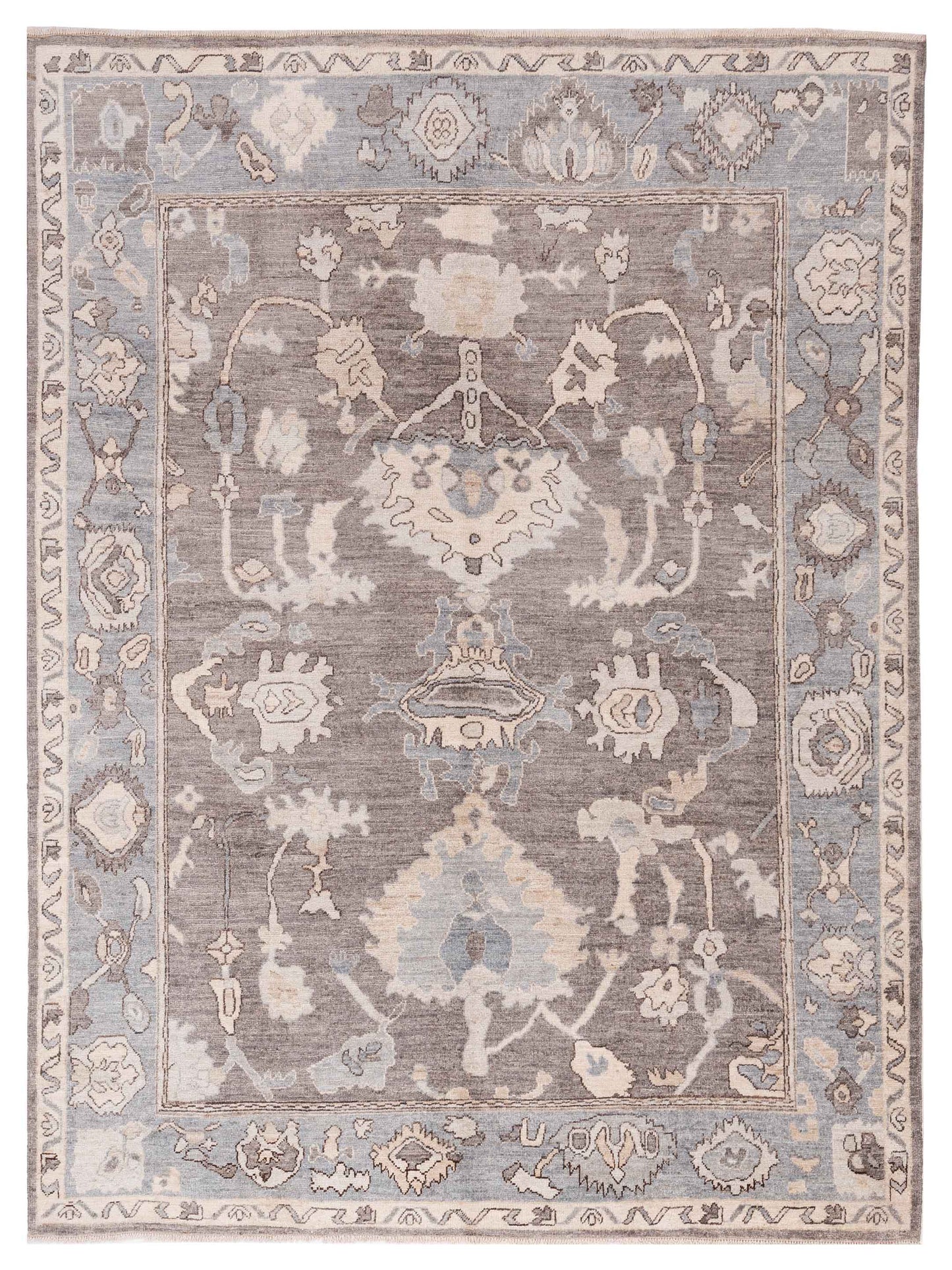 Pasha Anadol Oushak  Gray Blue Traditional
