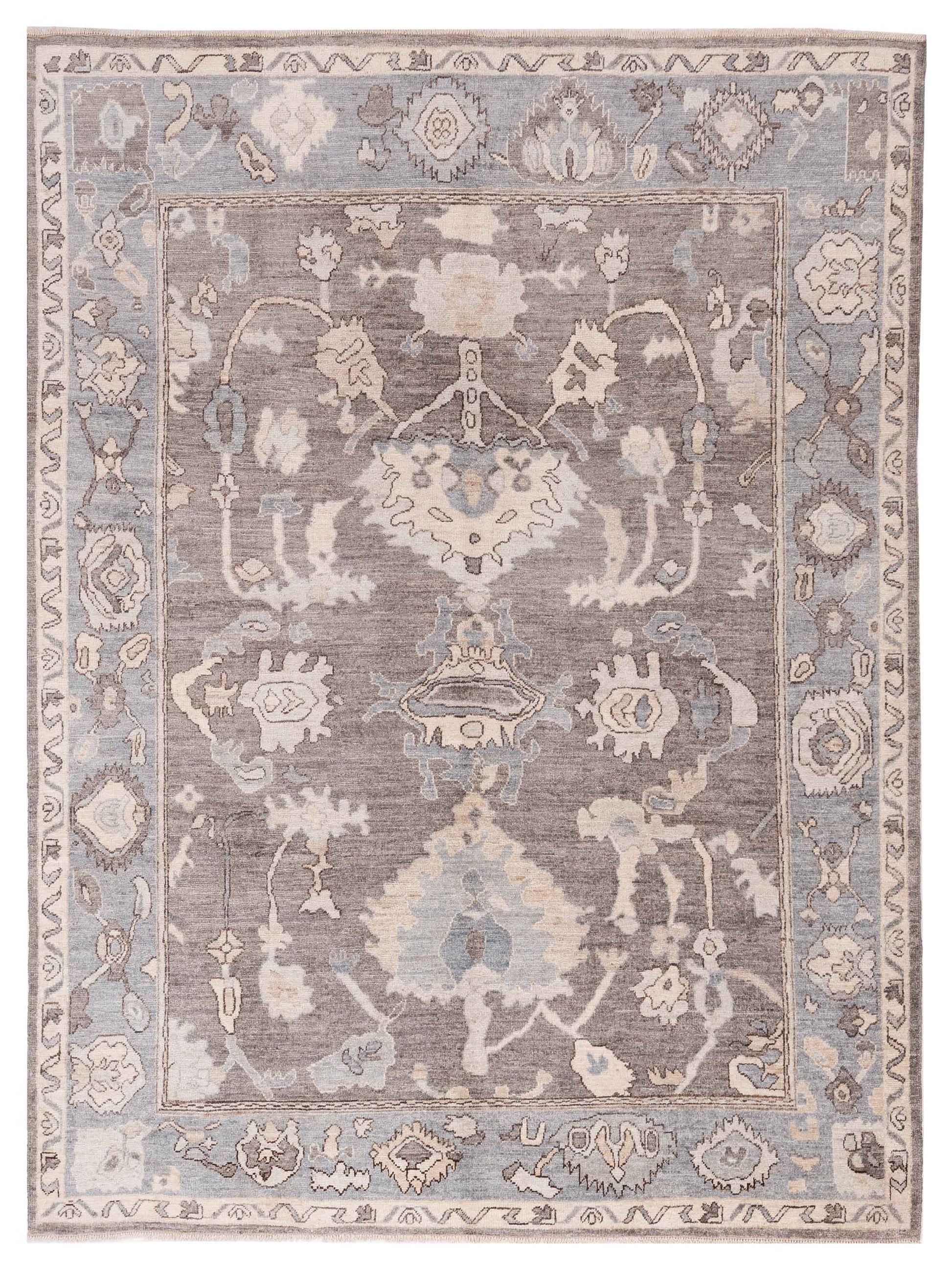 Pasha Anadol Oushak  Gray Blue Traditional