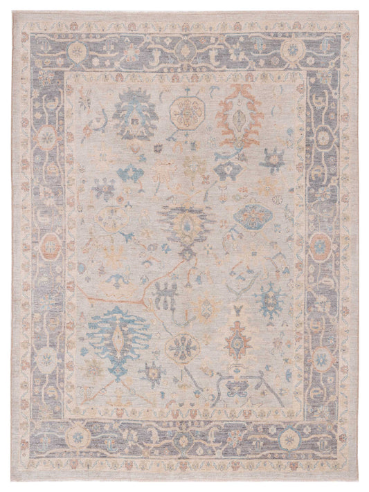 Pasha Anadol Oushak  Light Blue Gray Traditional