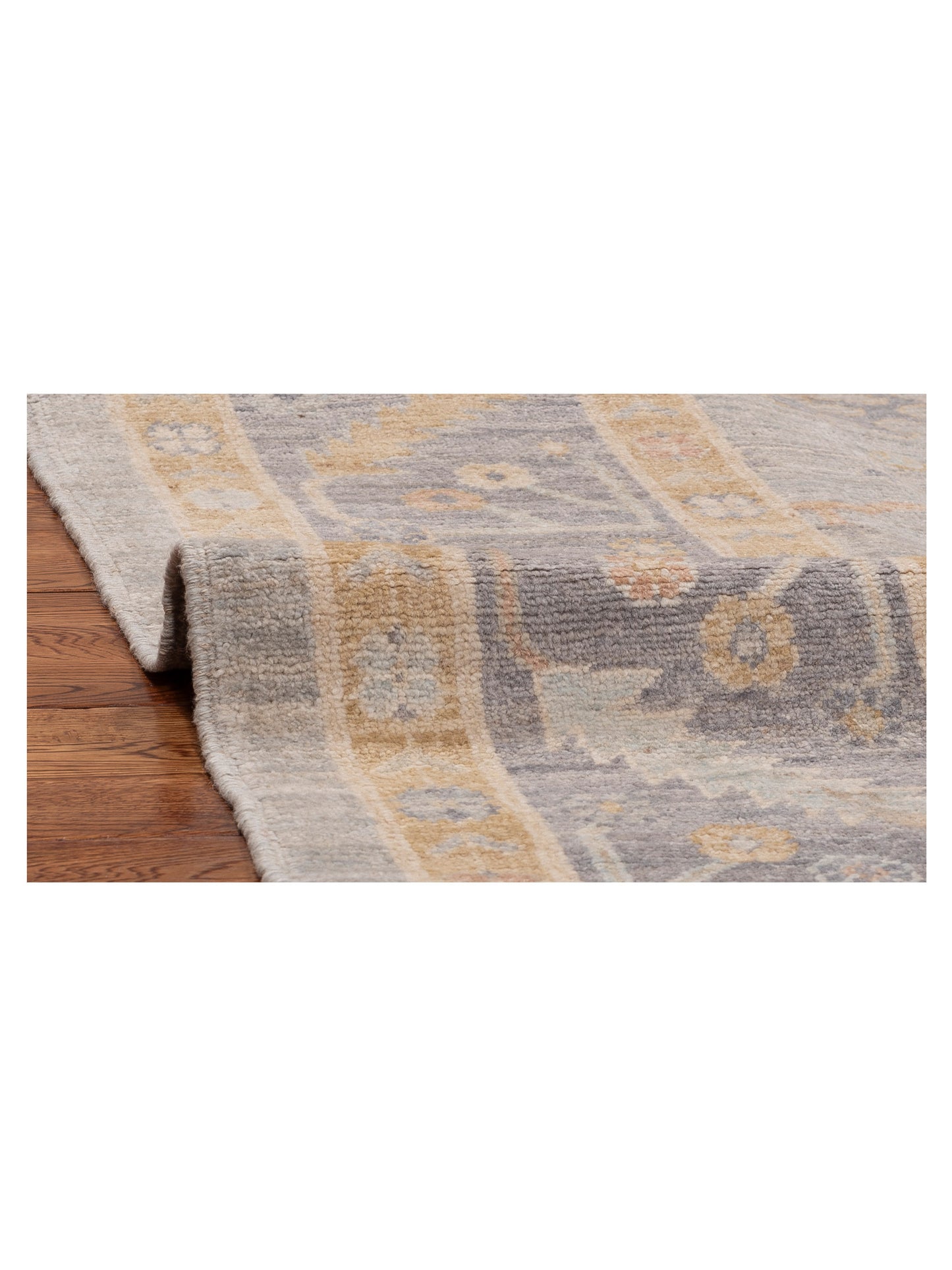 Anadol Oushak 154521 Light Gray Gray 8.4x10 Hand Knotted Rug