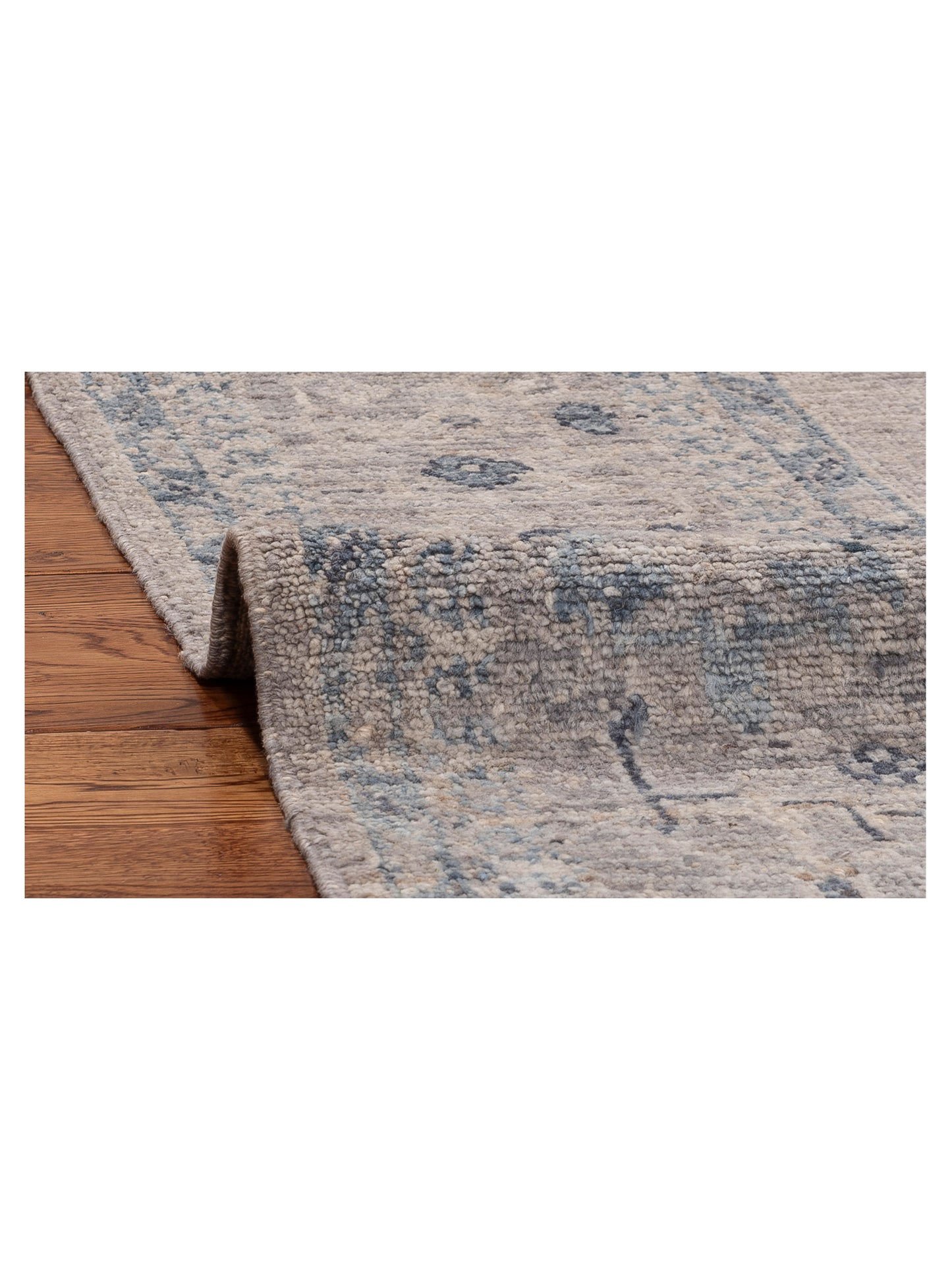 Angora Oushak 154526 Gray Gray 8.1x9.8 Hand Knotted Rug