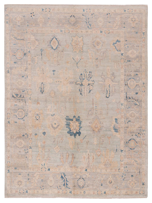 Pasha Anadol Oushak  Light Blue Light Gray Traditional