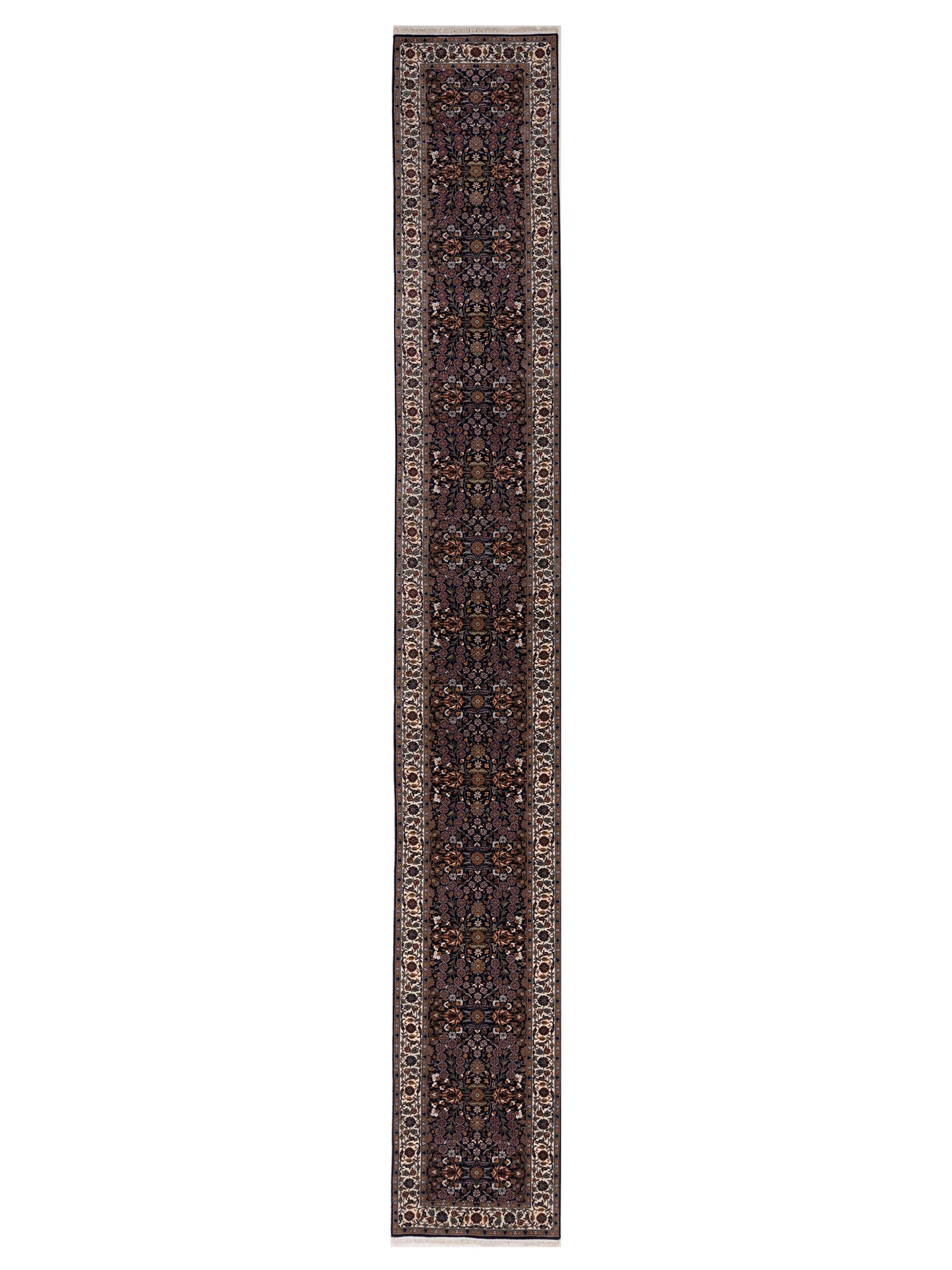 Pasha Hereke Navy Blue Ivory Transitional