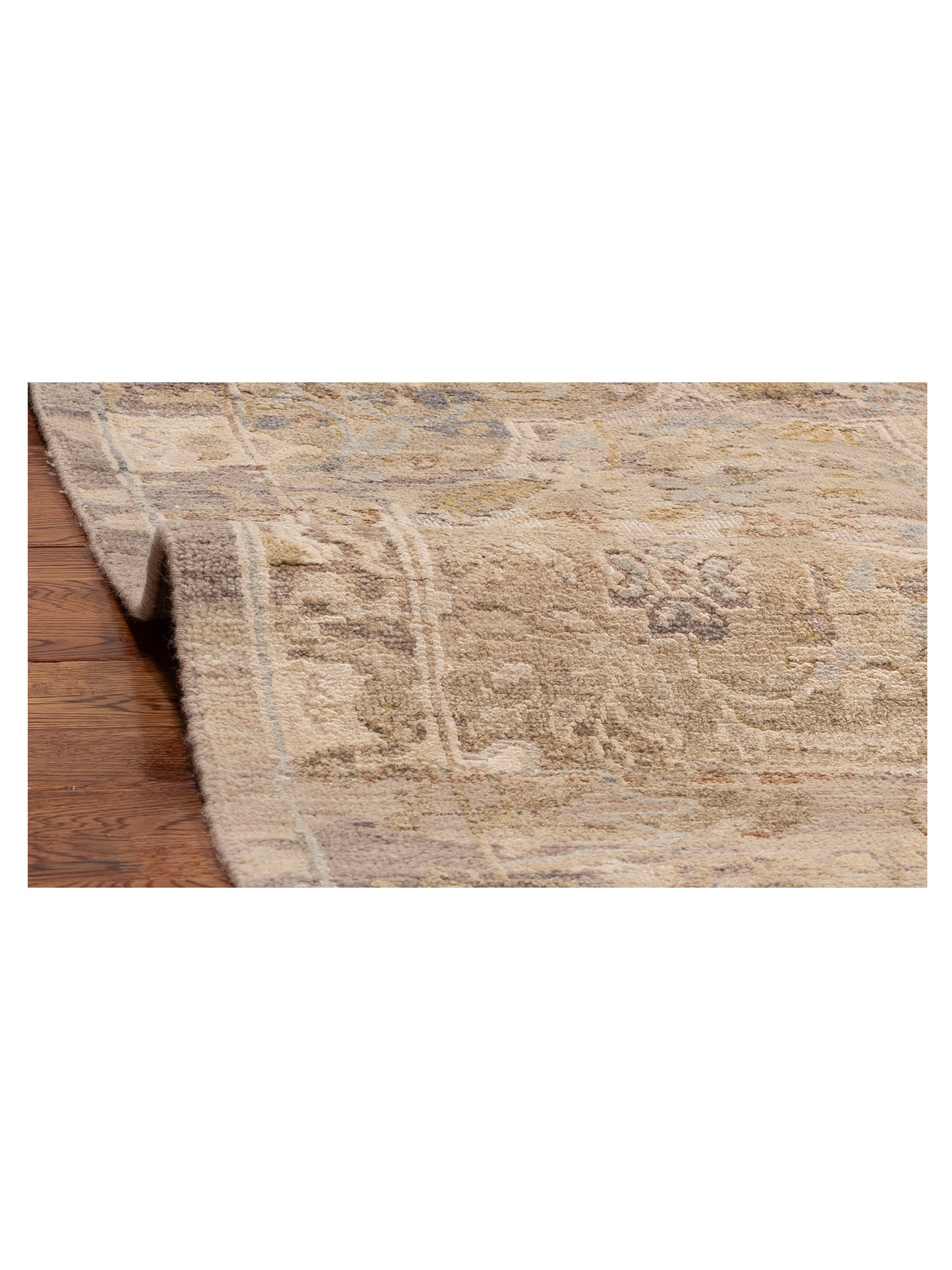 Imperial Silk 154575 Brown Gold 8x10 Hand Knotted Rug