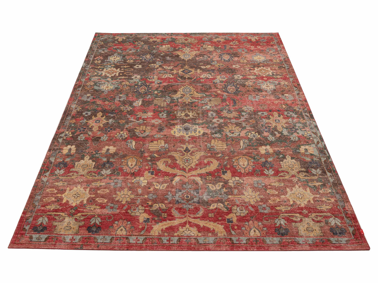 Aurore 154593 Red Brown 9x12 Hand Knotted Rug