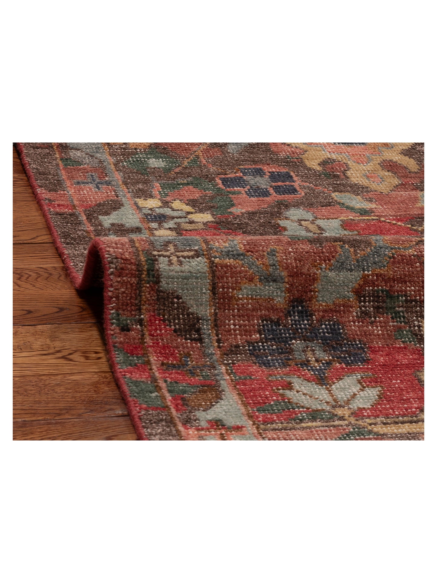 Aurore 154593 Red Brown 9x12 Hand Knotted Rug
