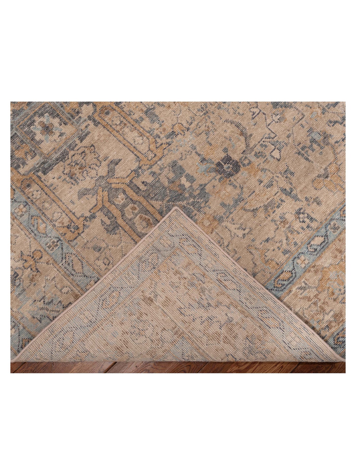 Aurore 154599 Gray Beige 9x12 Hand Knotted Rug