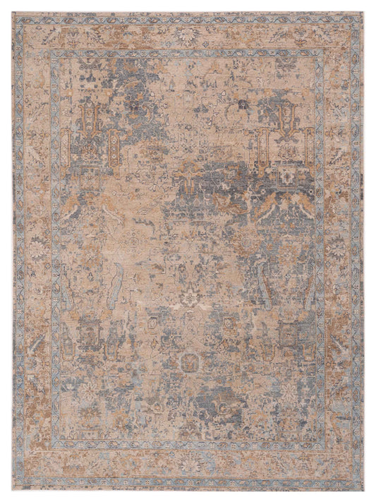 Aurore 154599 Gray Beige 9x12 Hand Knotted Rug