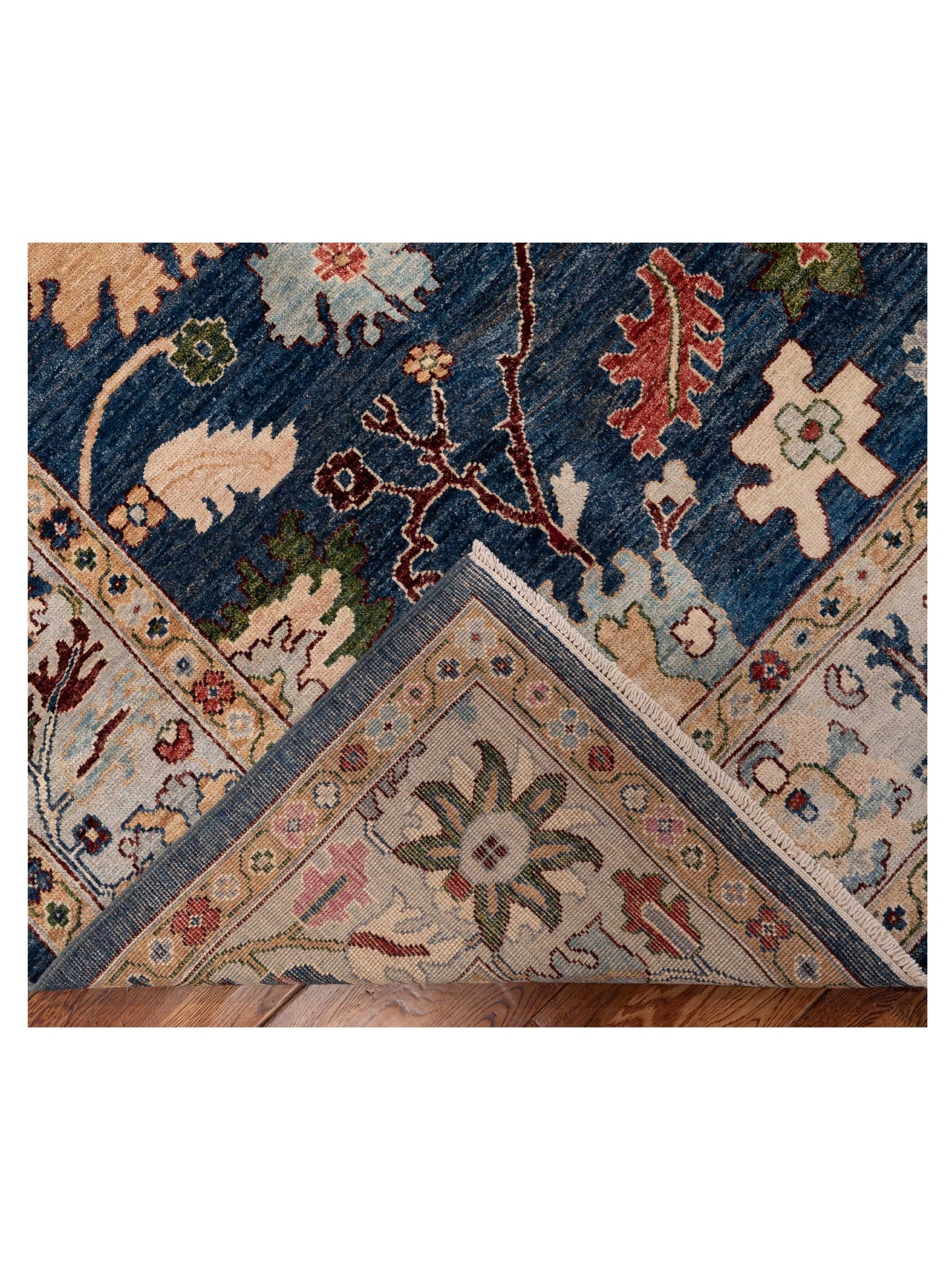 Anadol Oushak 154667 Blue Silver 8.3x9.10 Hand Knotted Rug