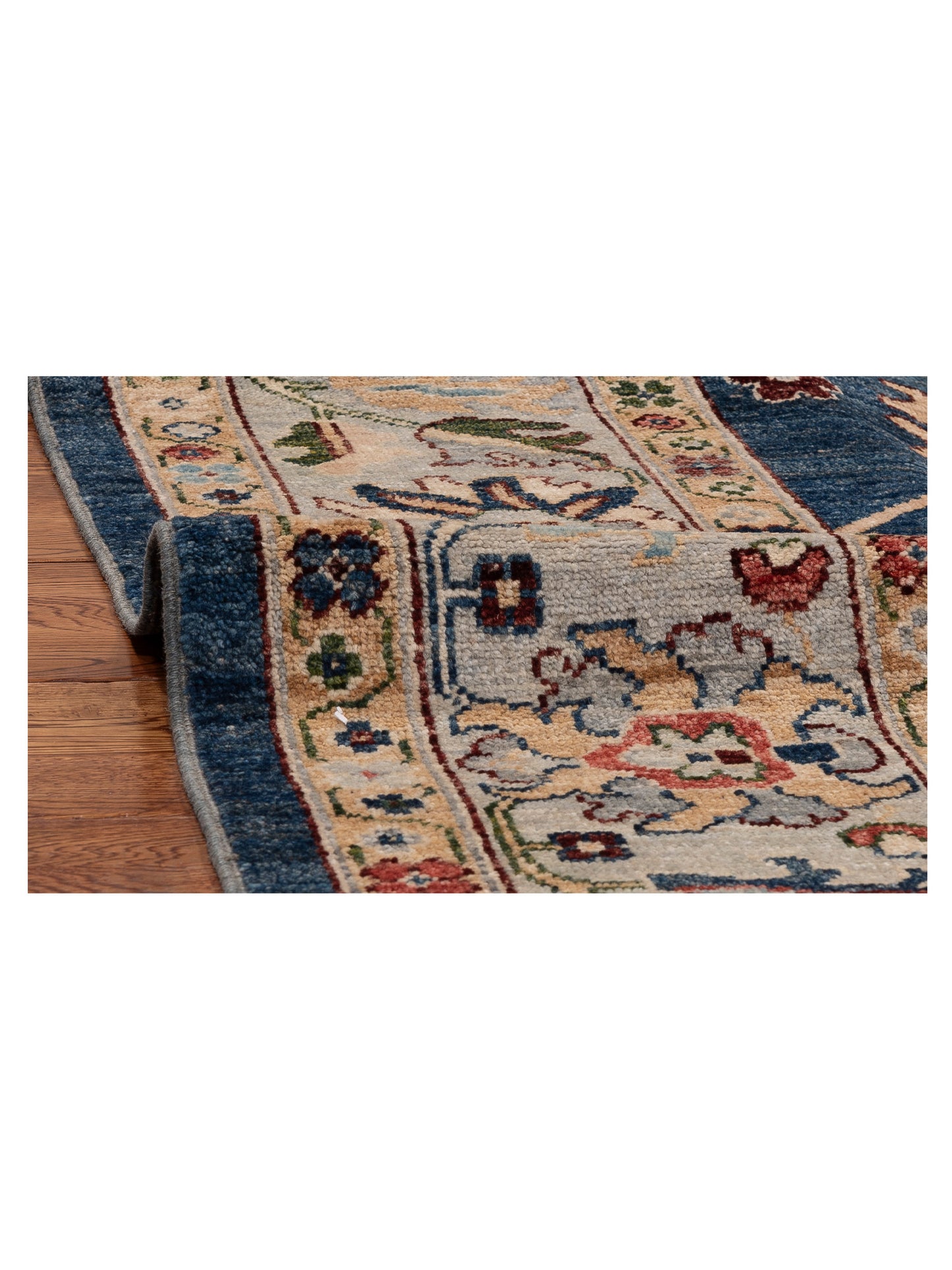 Anadol Oushak 154667 Blue Silver 8.3x9.10 Hand Knotted Rug