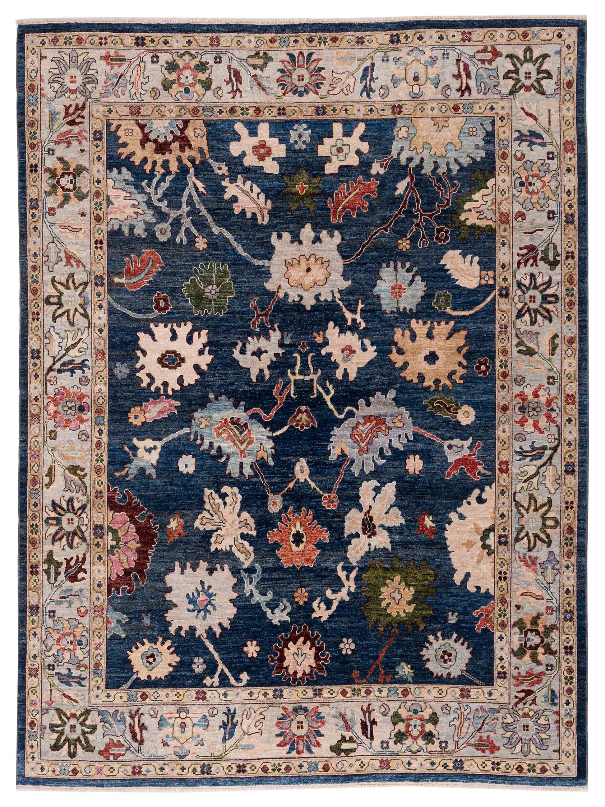 Pasha Anadol Oushak  Blue Silver Traditional