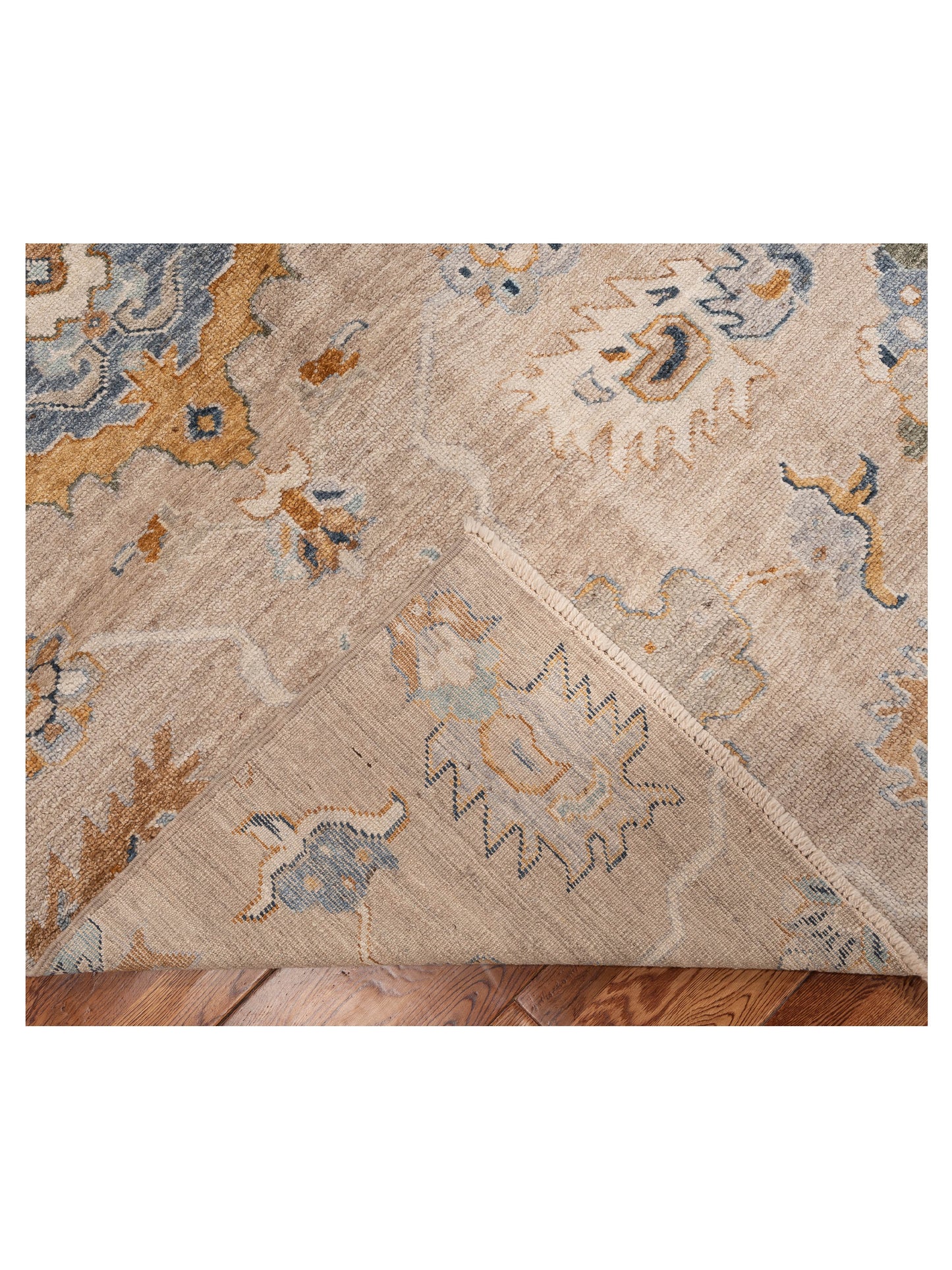 Angora Oushak 154668 Brown Brown 8.10x11.2 Hand Knotted Rug