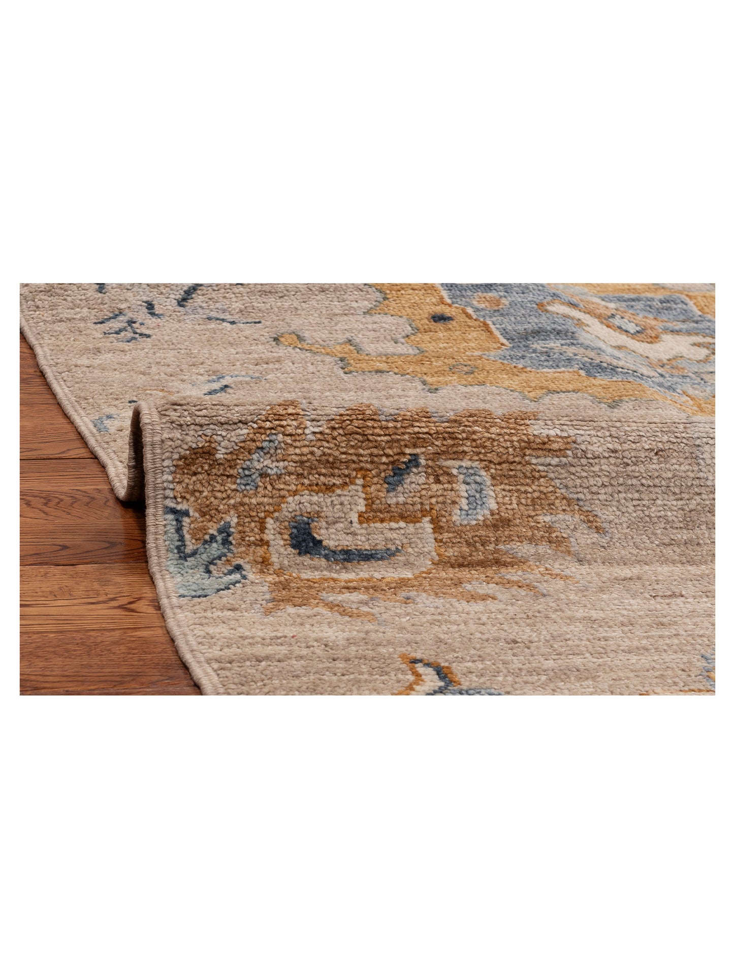 Angora Oushak 154668 Brown Brown 8.10x11.2 Hand Knotted Rug