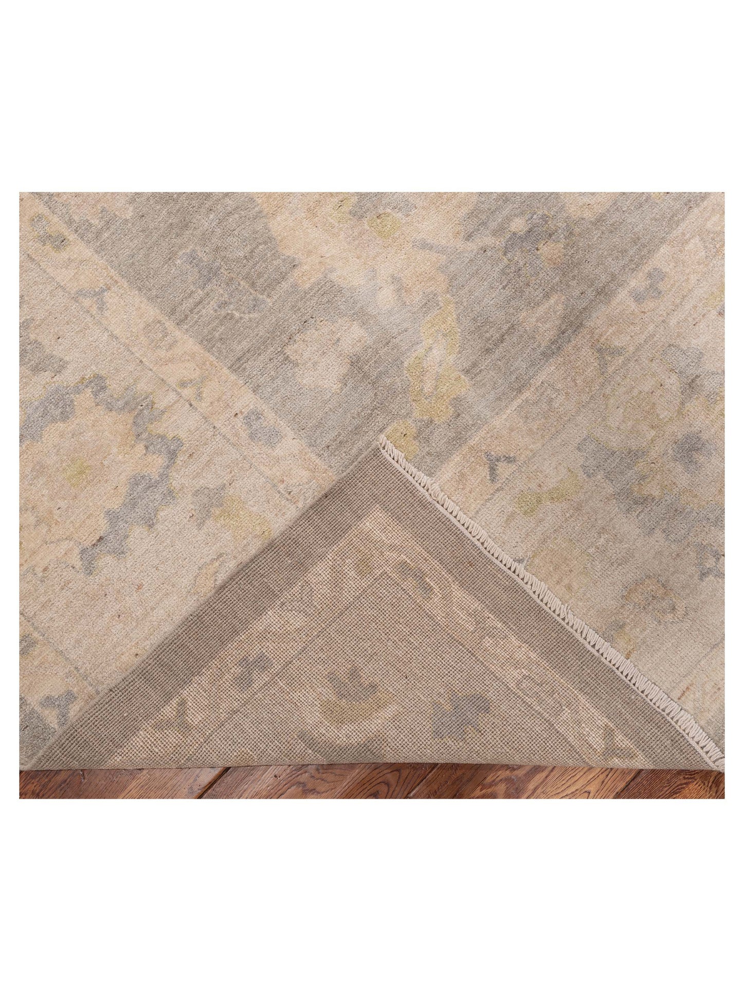 Anadol Oushak 154670 Gray Beige 9.9x13.6 Hand Knotted Rug