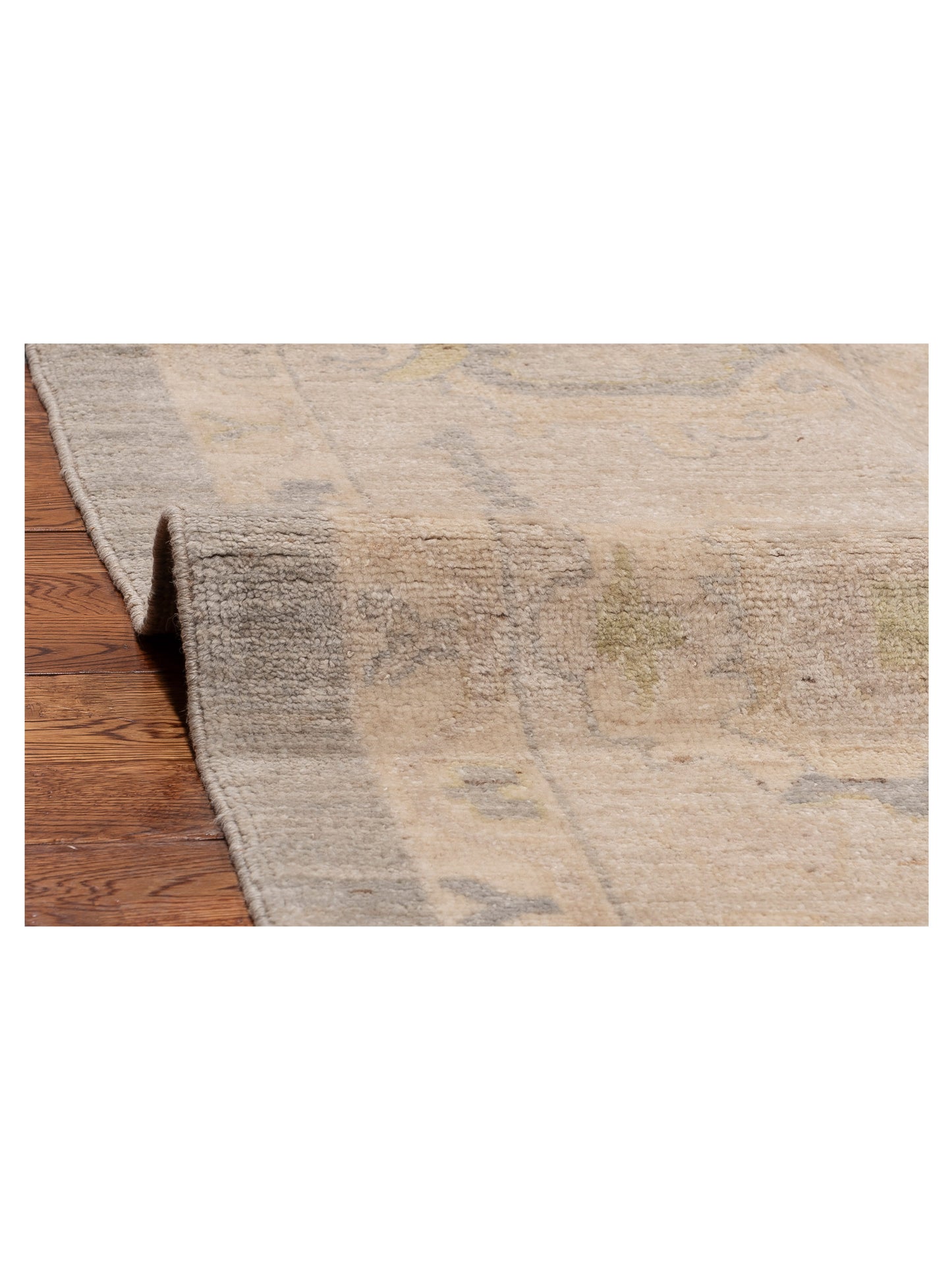 Anadol Oushak 154670 Gray Beige 9.9x13.6 Hand Knotted Rug