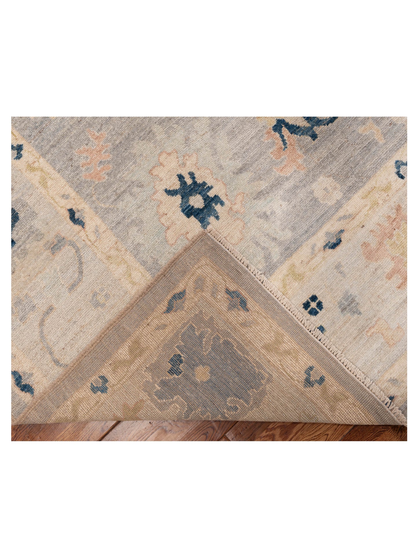 Anadol Oushak 154672 Gray Beige 9.1x12 Hand Knotted Rug