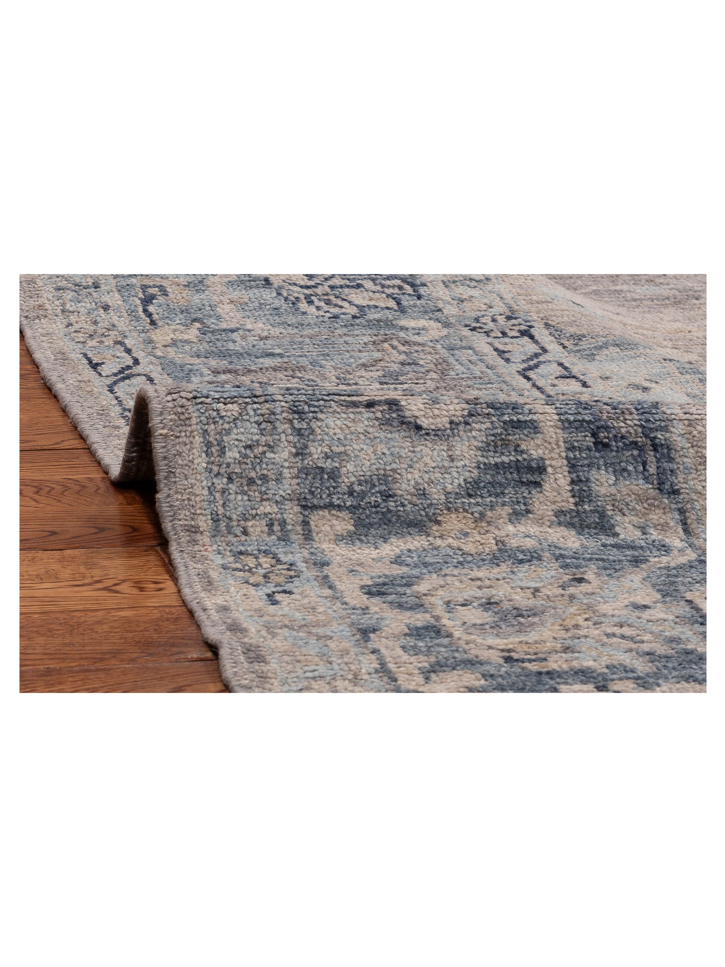 Angora Oushak 154674 Gray Blue 8.11x11.10 Hand Knotted Rug