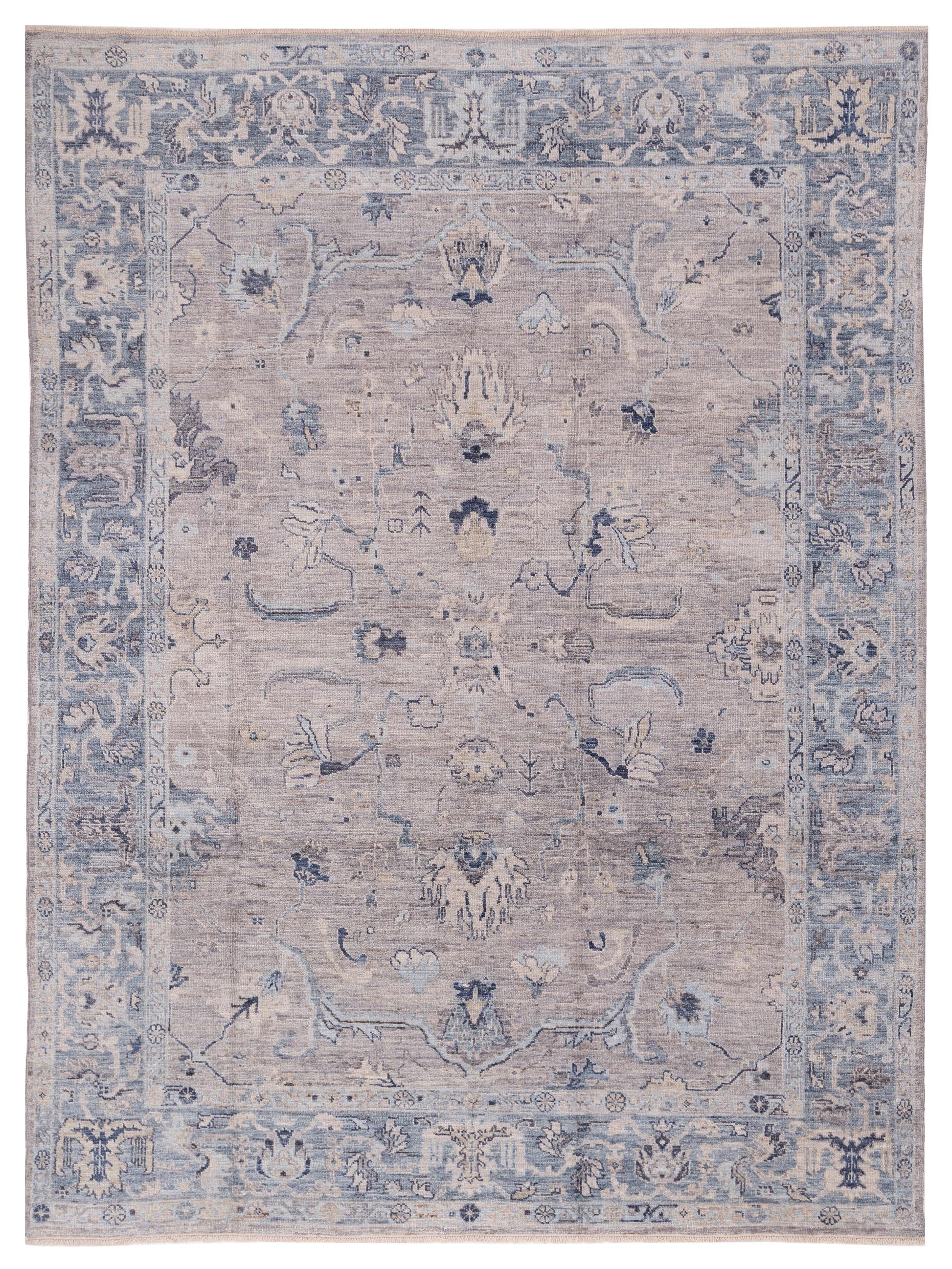 Anadol Angora Oushak  Gray Blue Traditional