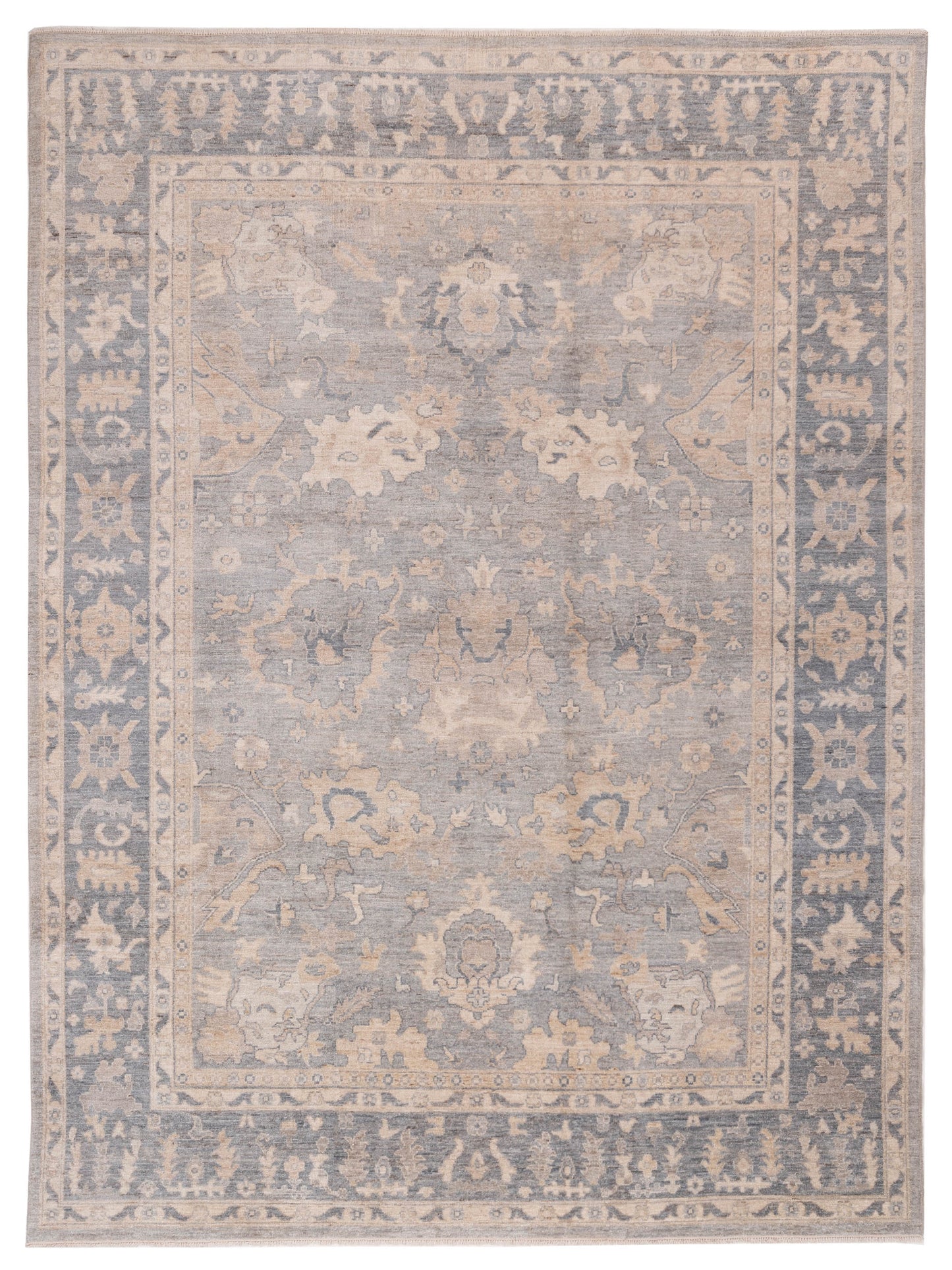 Pasha Anadol Oushak  Silver Gray Traditional