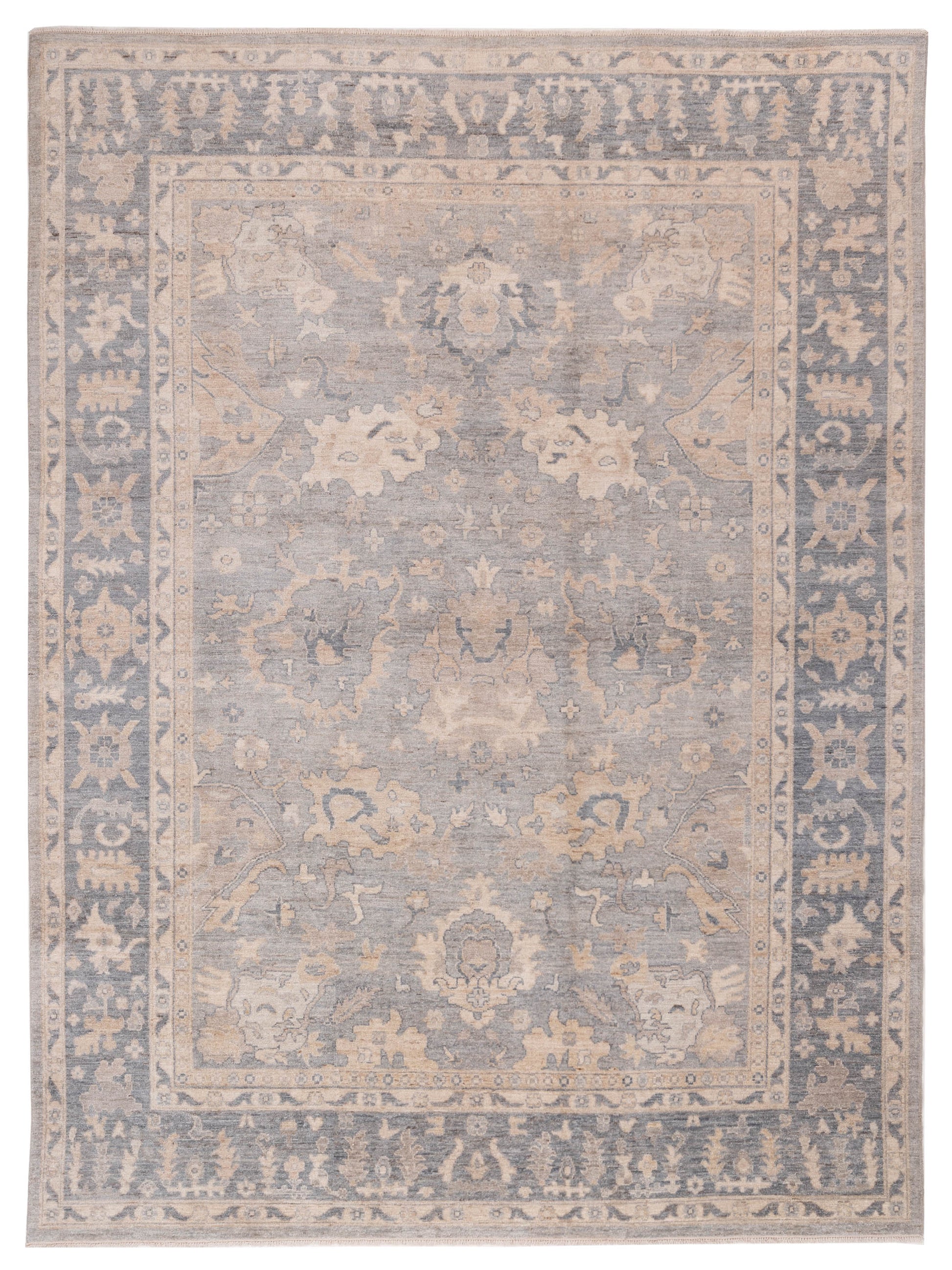 Pasha Anadol Oushak  Silver Gray Traditional