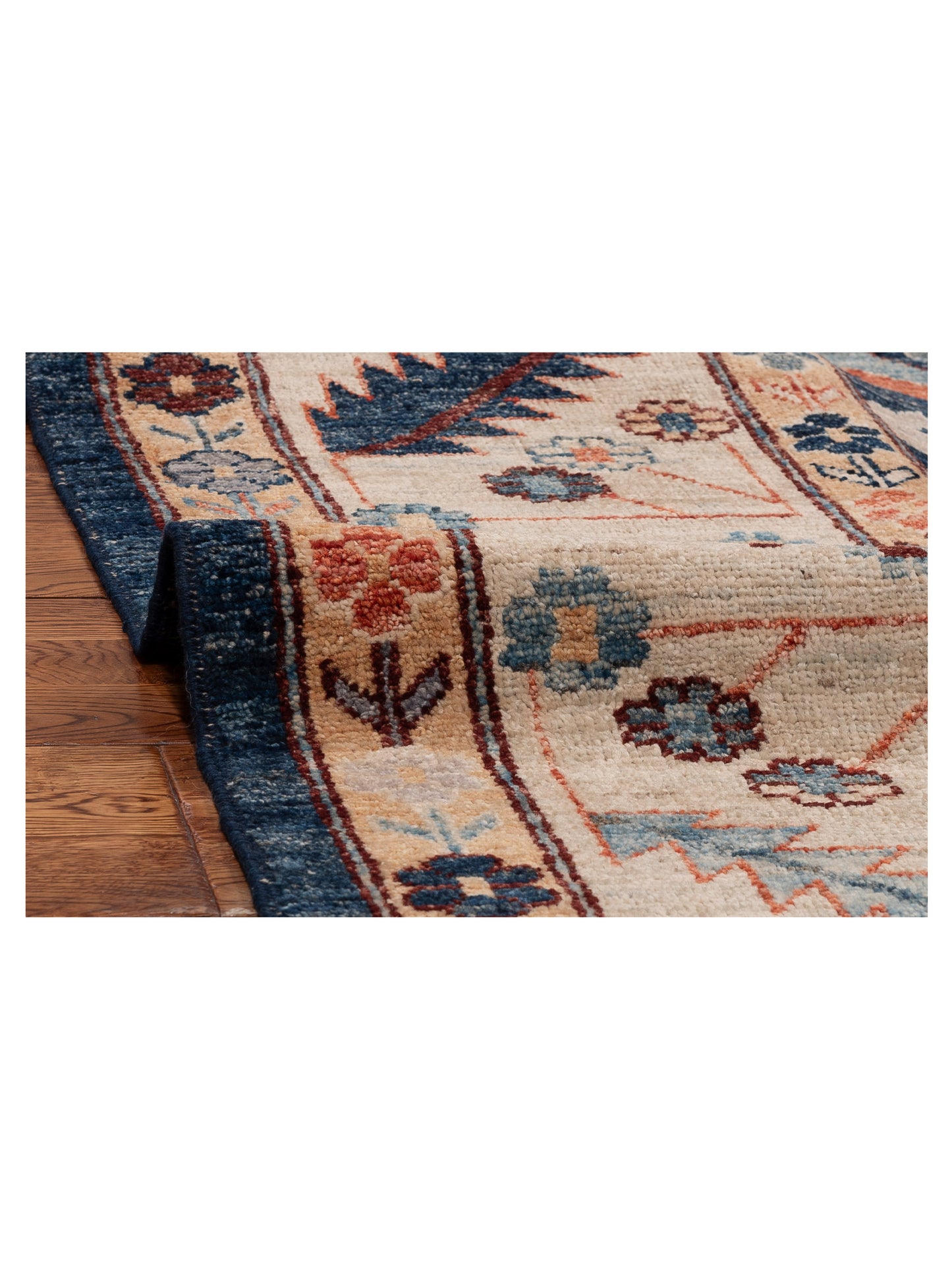 Anadol Oushak 154676 Blue Ivory 9.2x11.10 Hand Knotted Rug