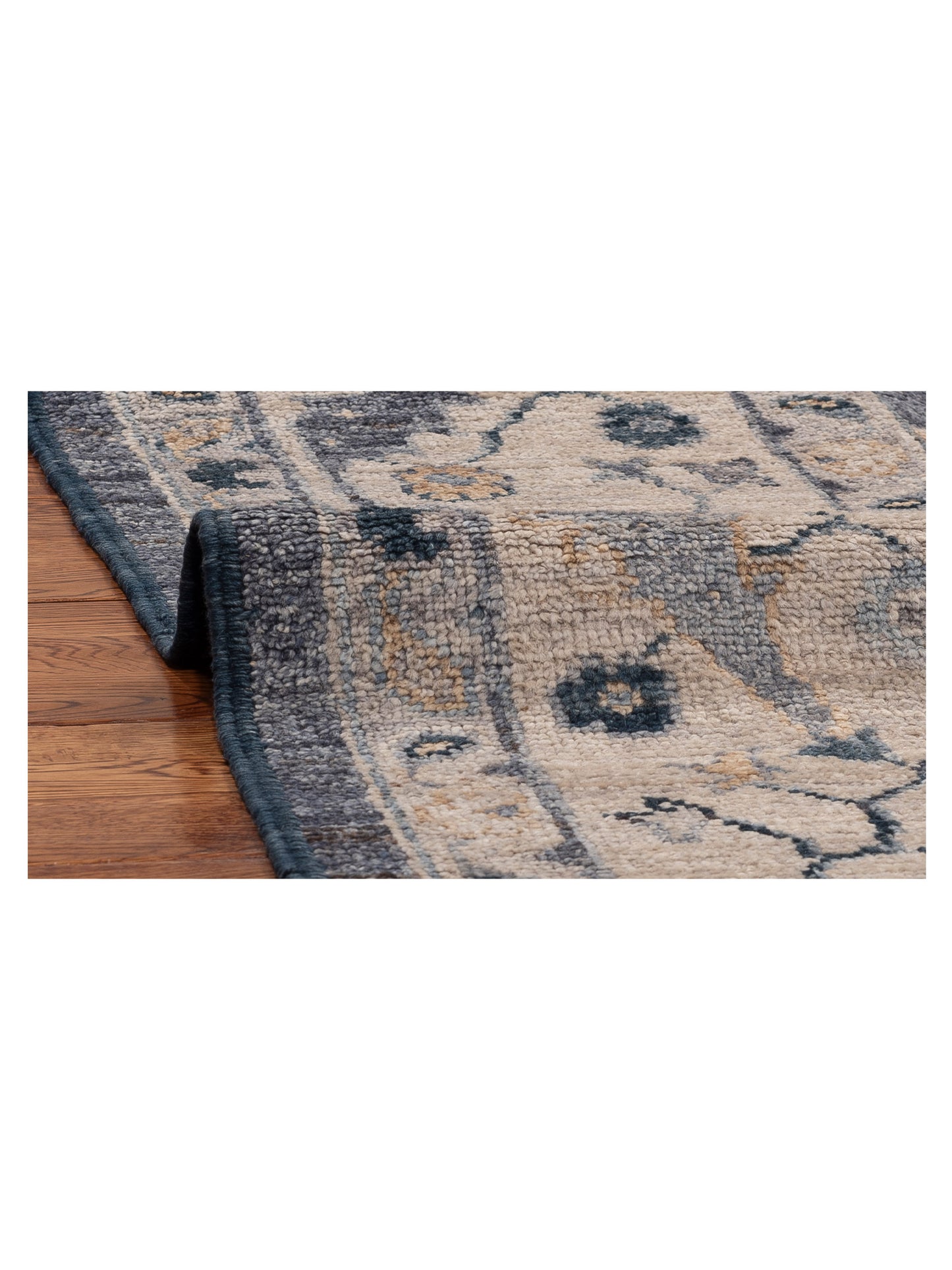 Angora Oushak 154677 Gray Ivory 8.1x9.9 Hand Knotted Rug