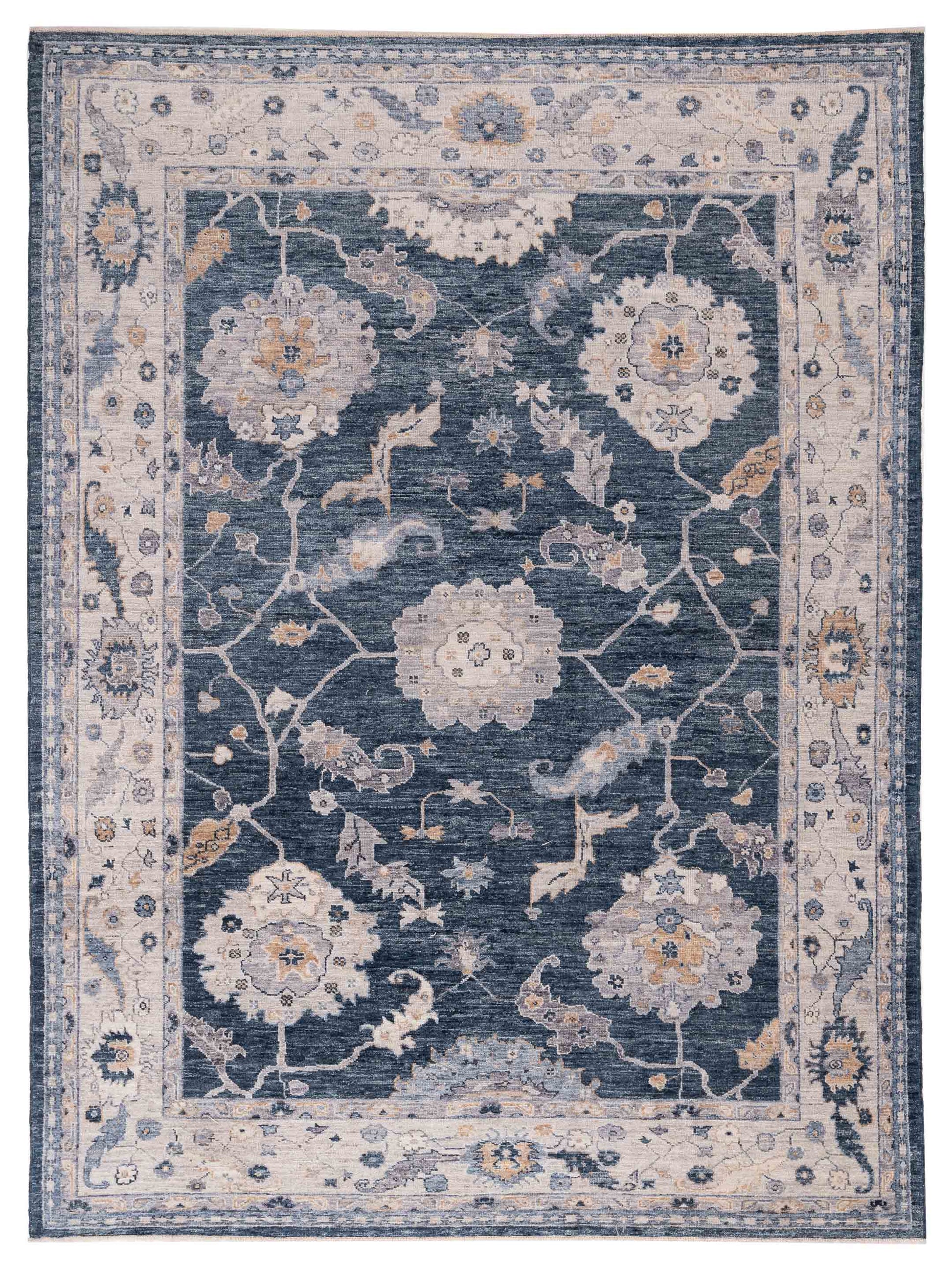 Anadol Angora Oushak  Blue Ivory Traditional