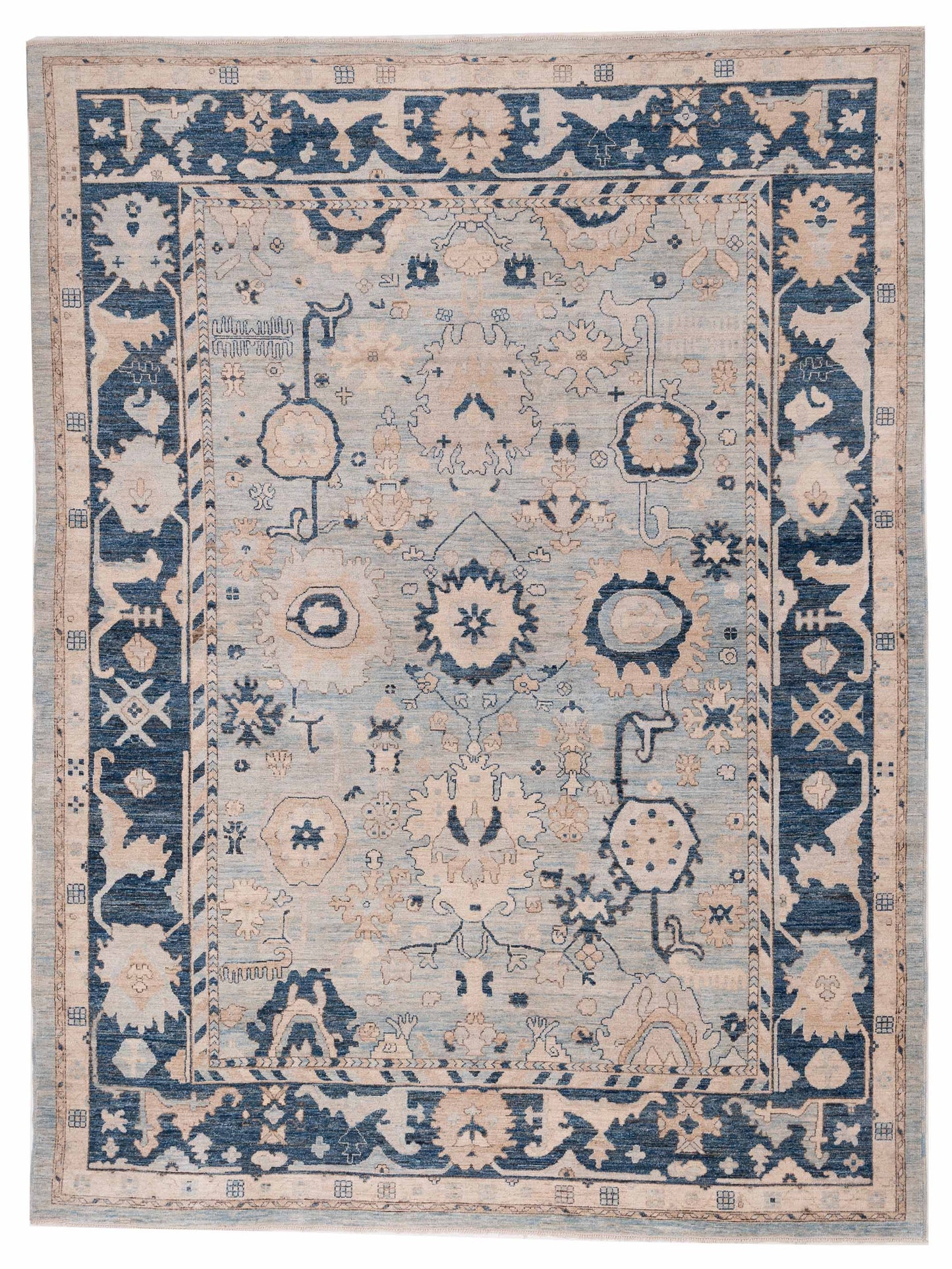 Pasha Anadol Oushak  Blue Blue Traditional