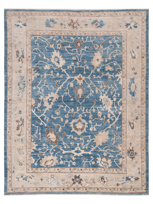 Pasha Anadol Oushak  Blue Beige Traditional