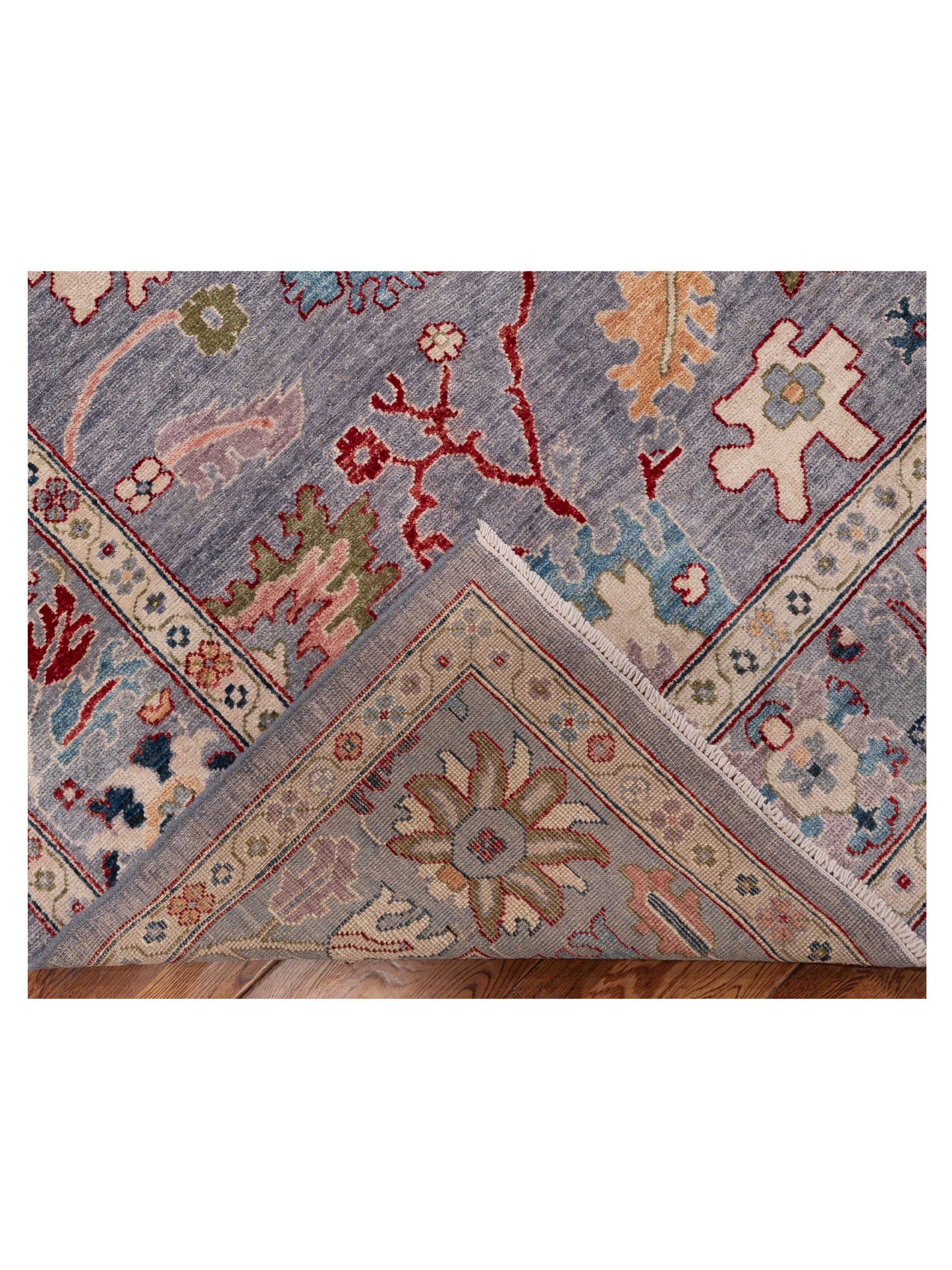 Anadol Oushak 154691 Gray Gray 8.2x10.1 Hand Knotted Rug