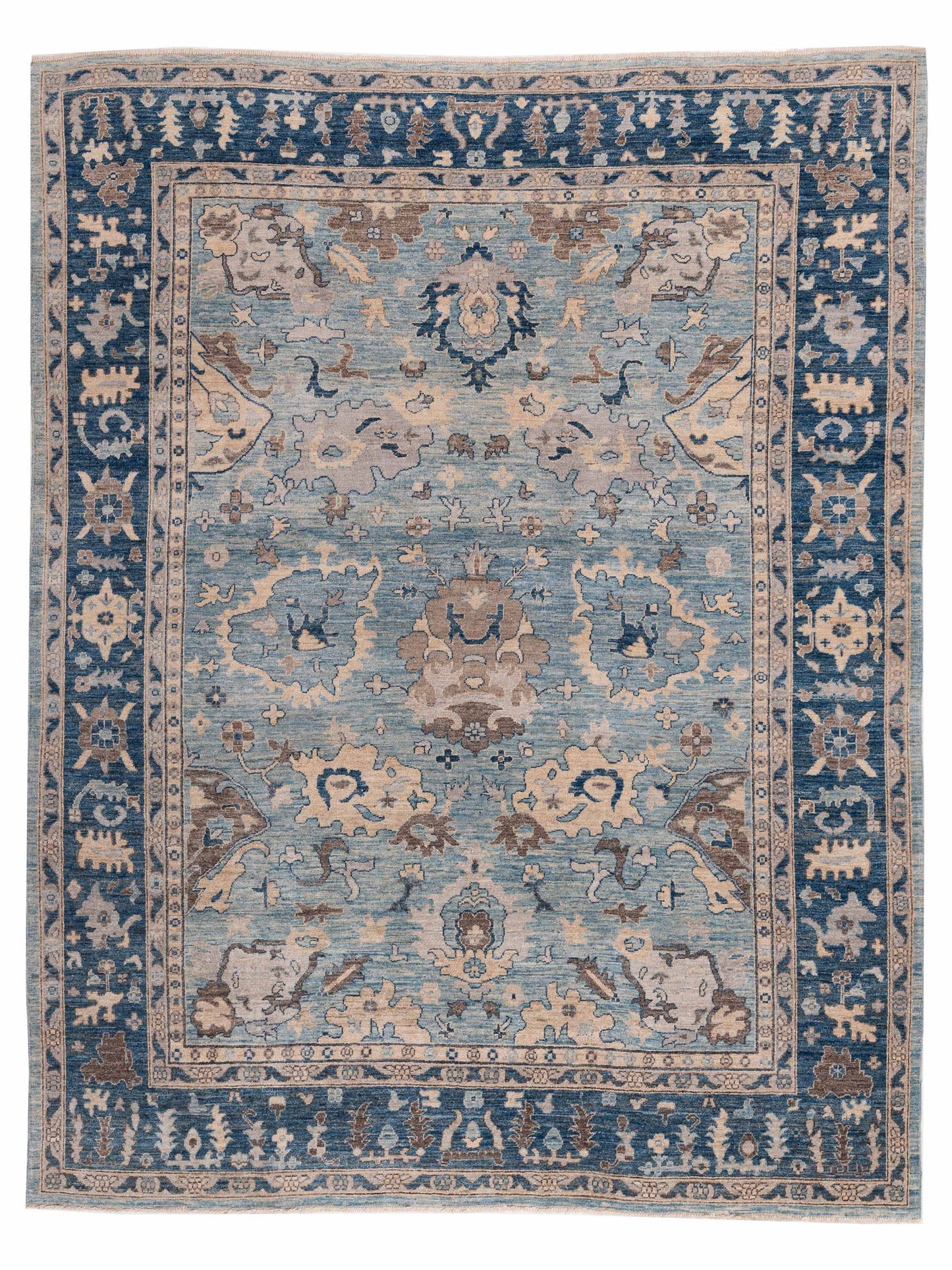 Pasha Anadol Oushak  Blue Blue Traditional