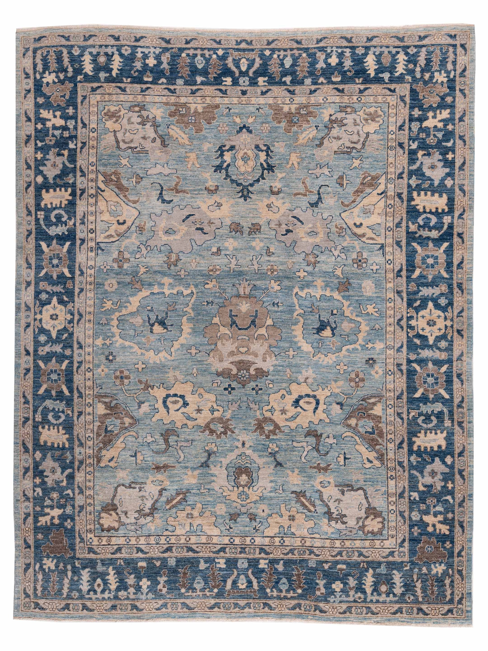 Pasha Anadol Oushak  Blue Blue Traditional