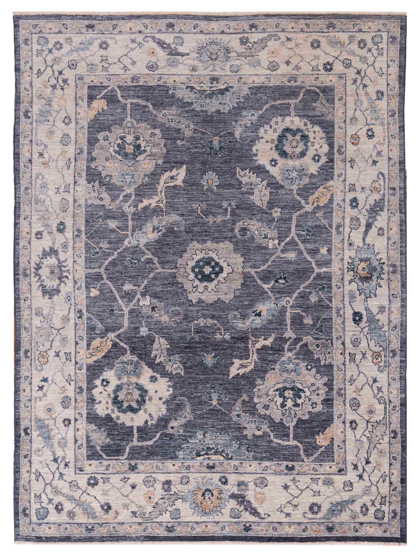 Anadol Angora Oushak  Blue Ivory Traditional
