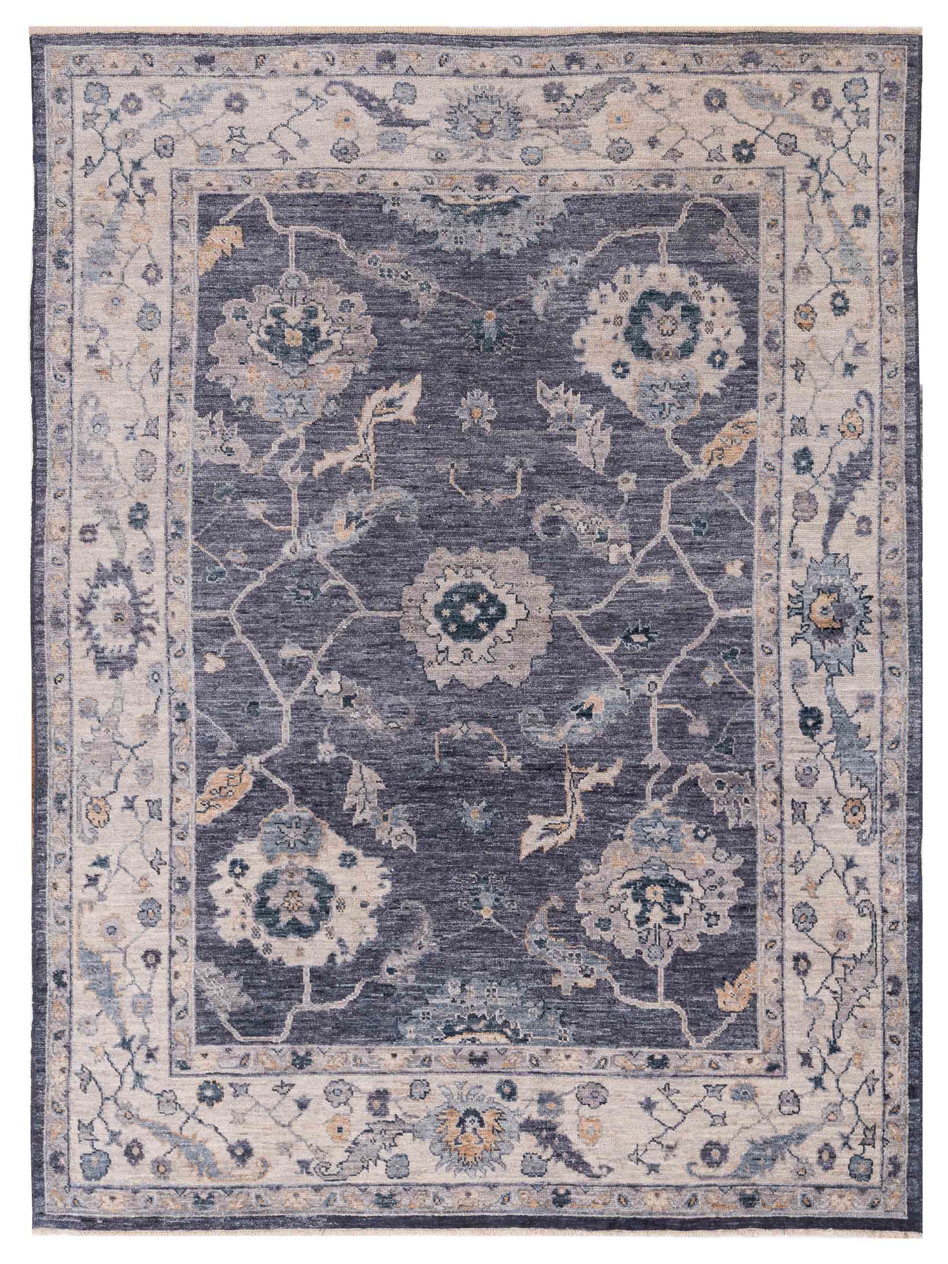 Anadol Angora Oushak  Blue Ivory Traditional