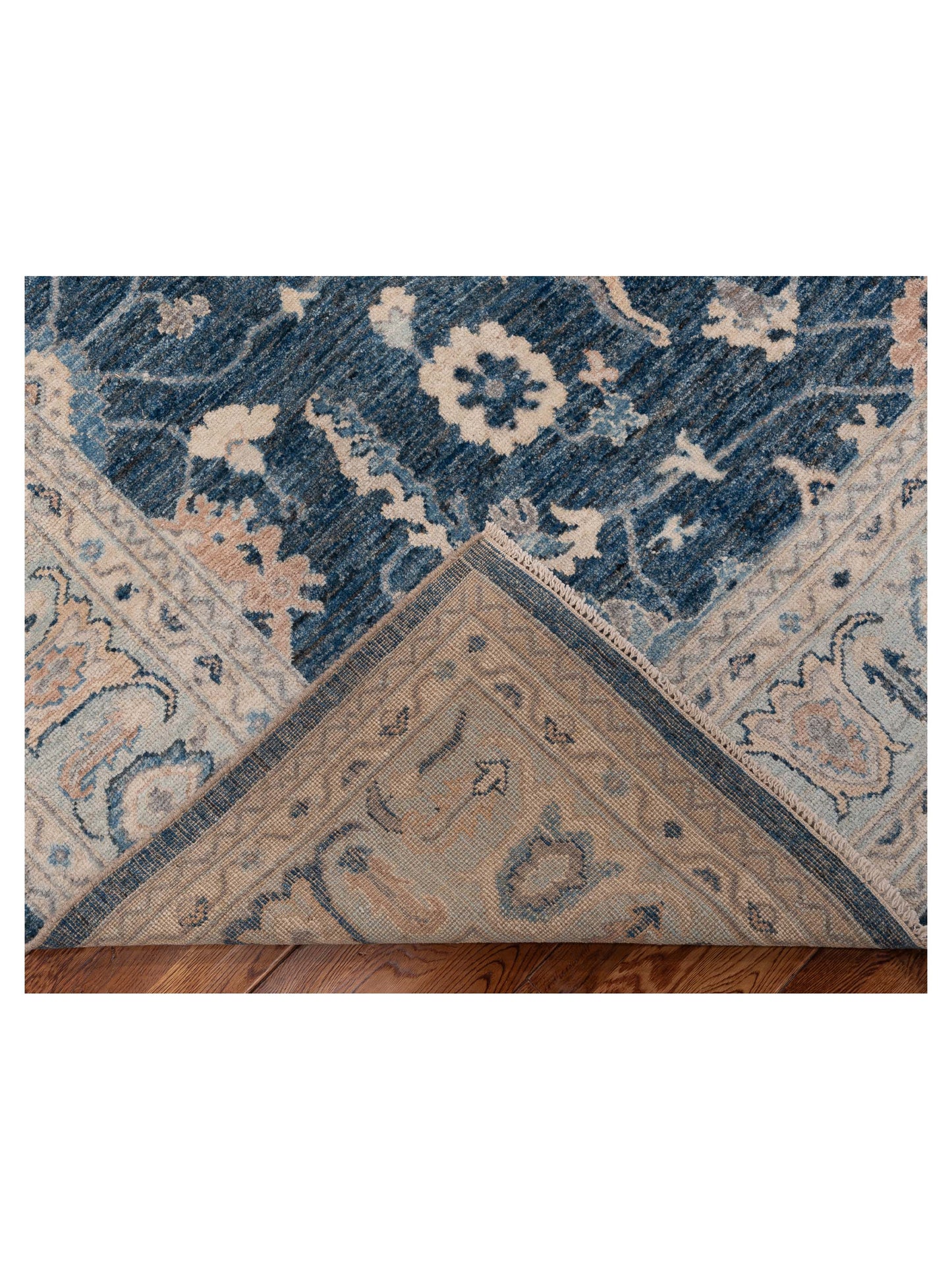 Anadol Oushak 154696 Blue Blue 8.1x10 Hand Knotted Rug