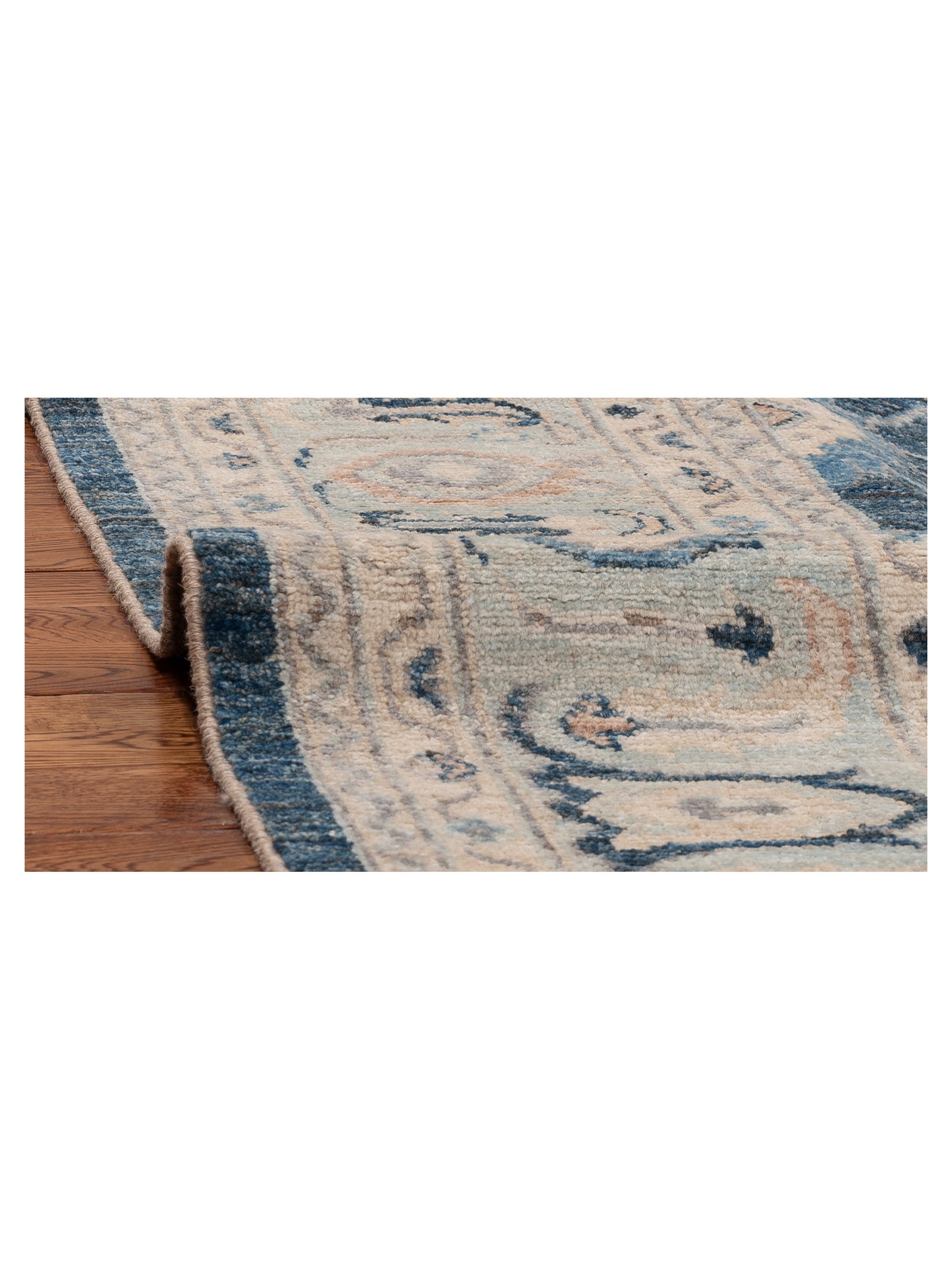 Anadol Oushak 154696 Blue Blue 8.1x10 Hand Knotted Rug
