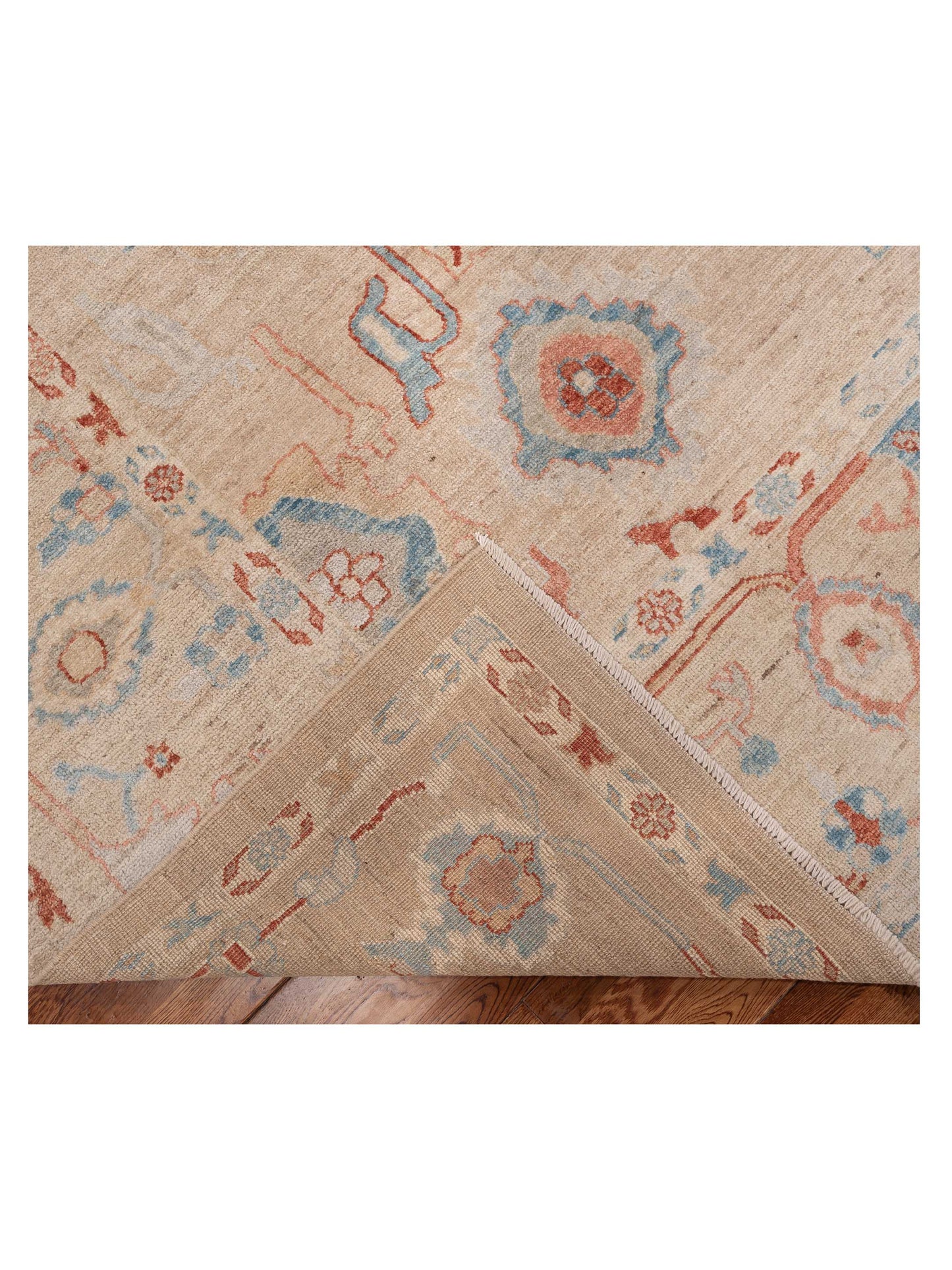 Anadol Oushak 154701 Brown Brown 9.3x11.11 Hand Knotted Rug
